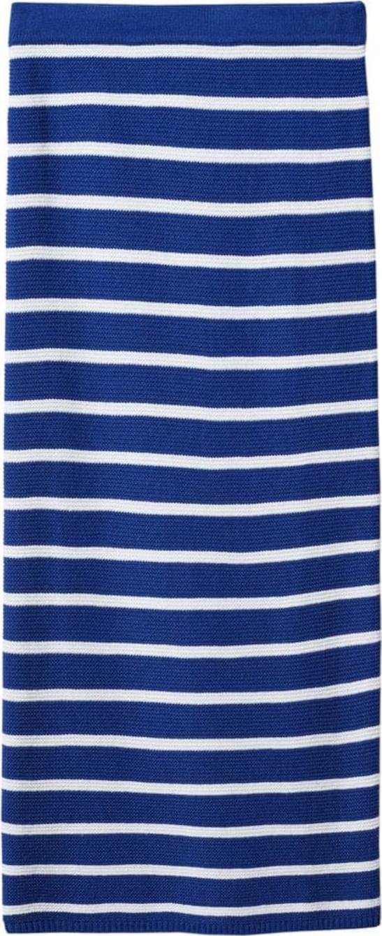 MANGO Sukně 'Dakota' tmavě modrá / bílá