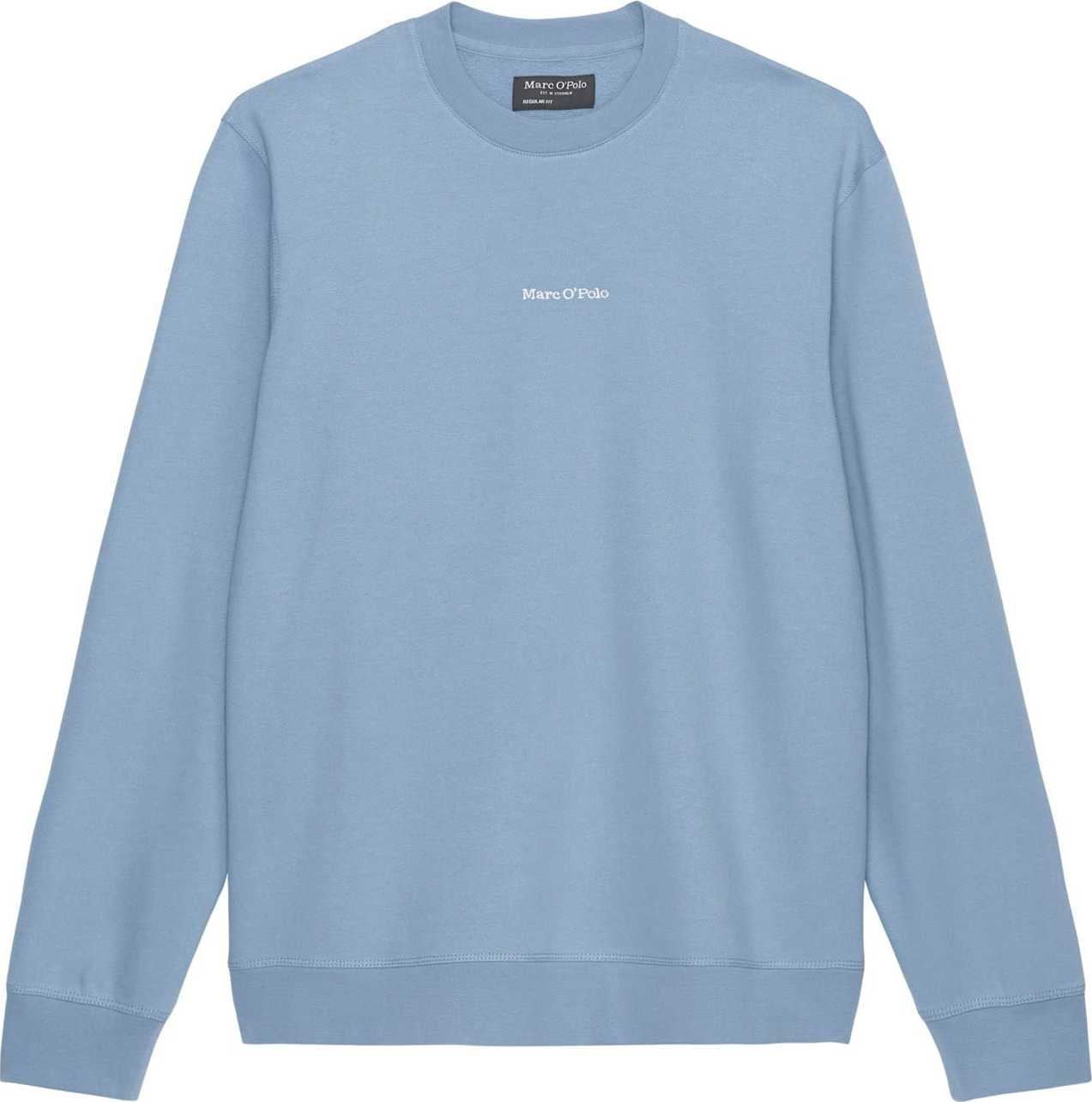 Marc O'Polo Mikina kouřově modrá / bílá