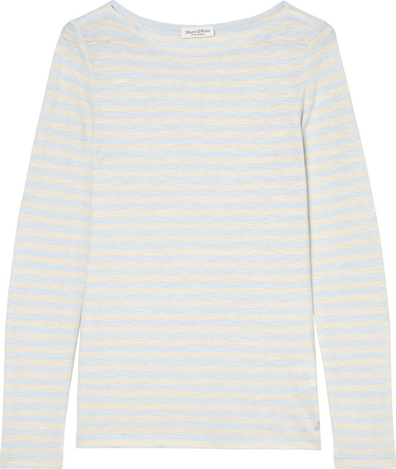 Marc O'Polo Tričko pastelová modrá / pastelově žlutá