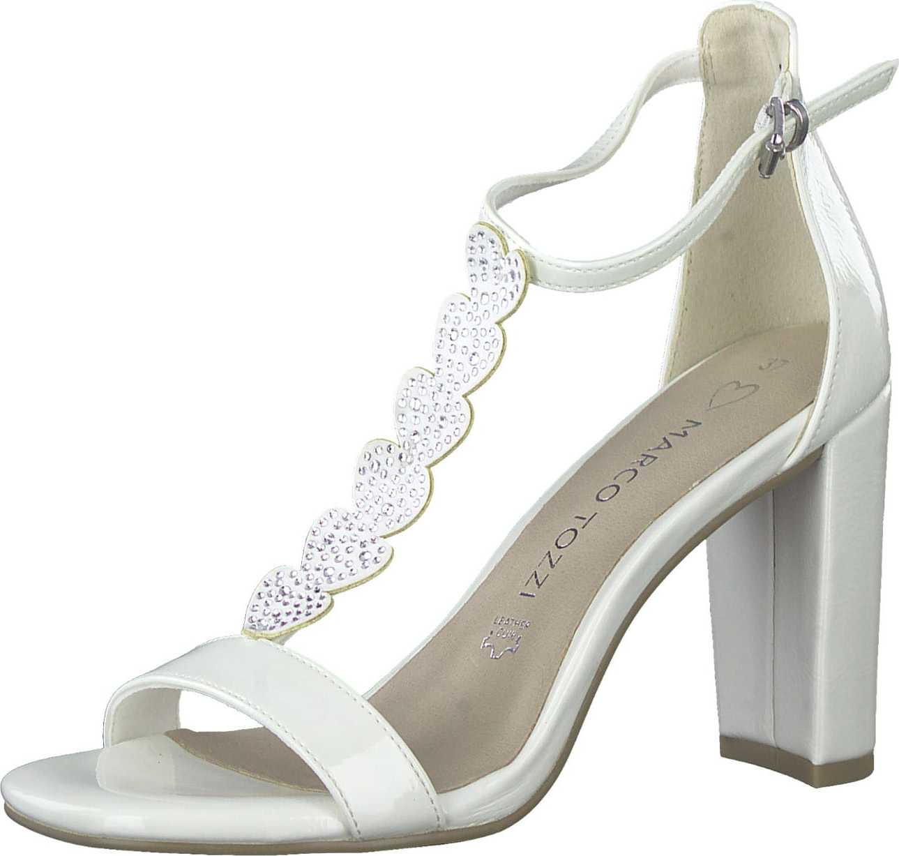 MARCO TOZZI Páskové sandály slonová kost