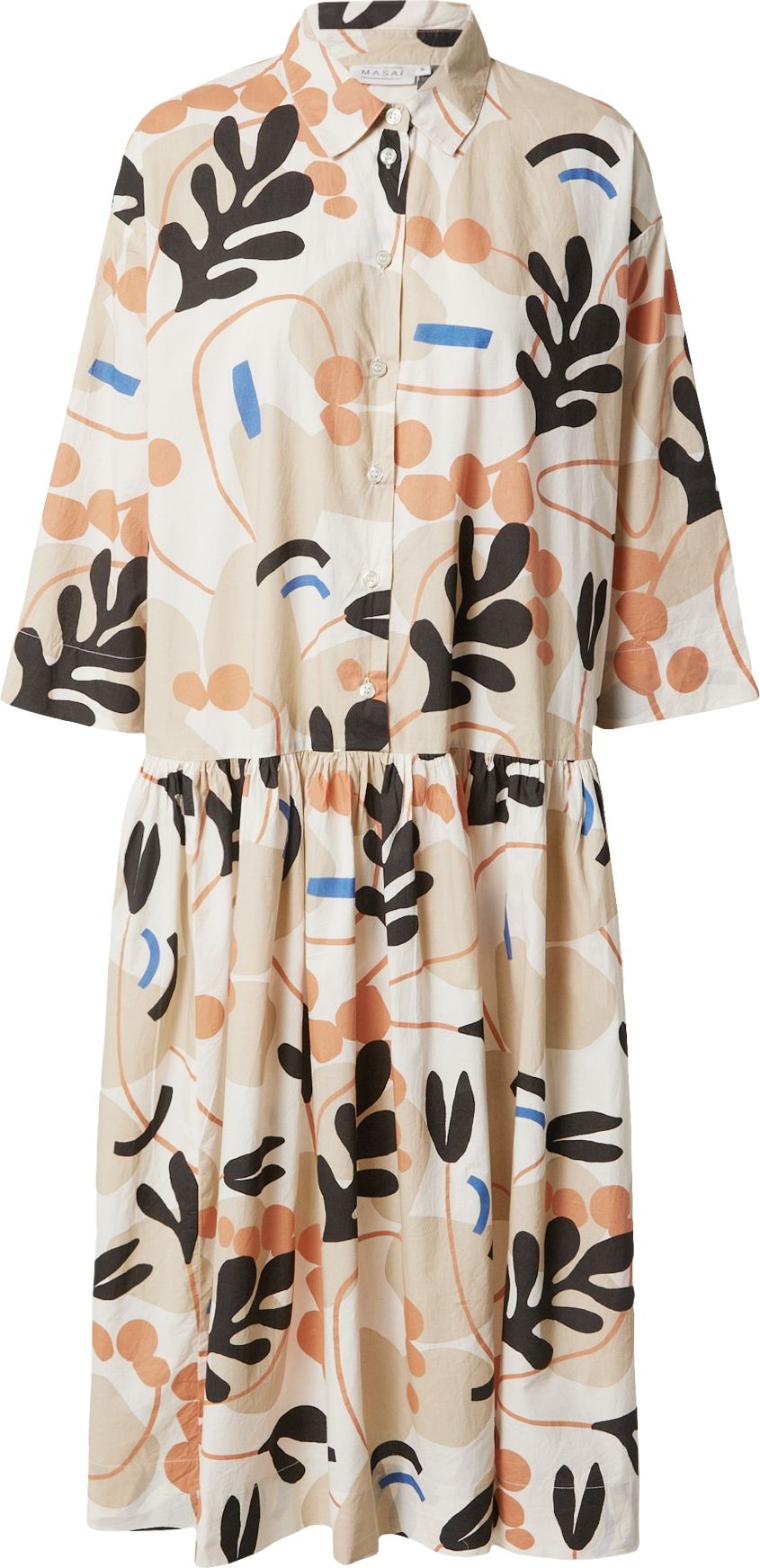 Masai Košilové šaty 'Nanetti' mix barev / barva bílé vlny