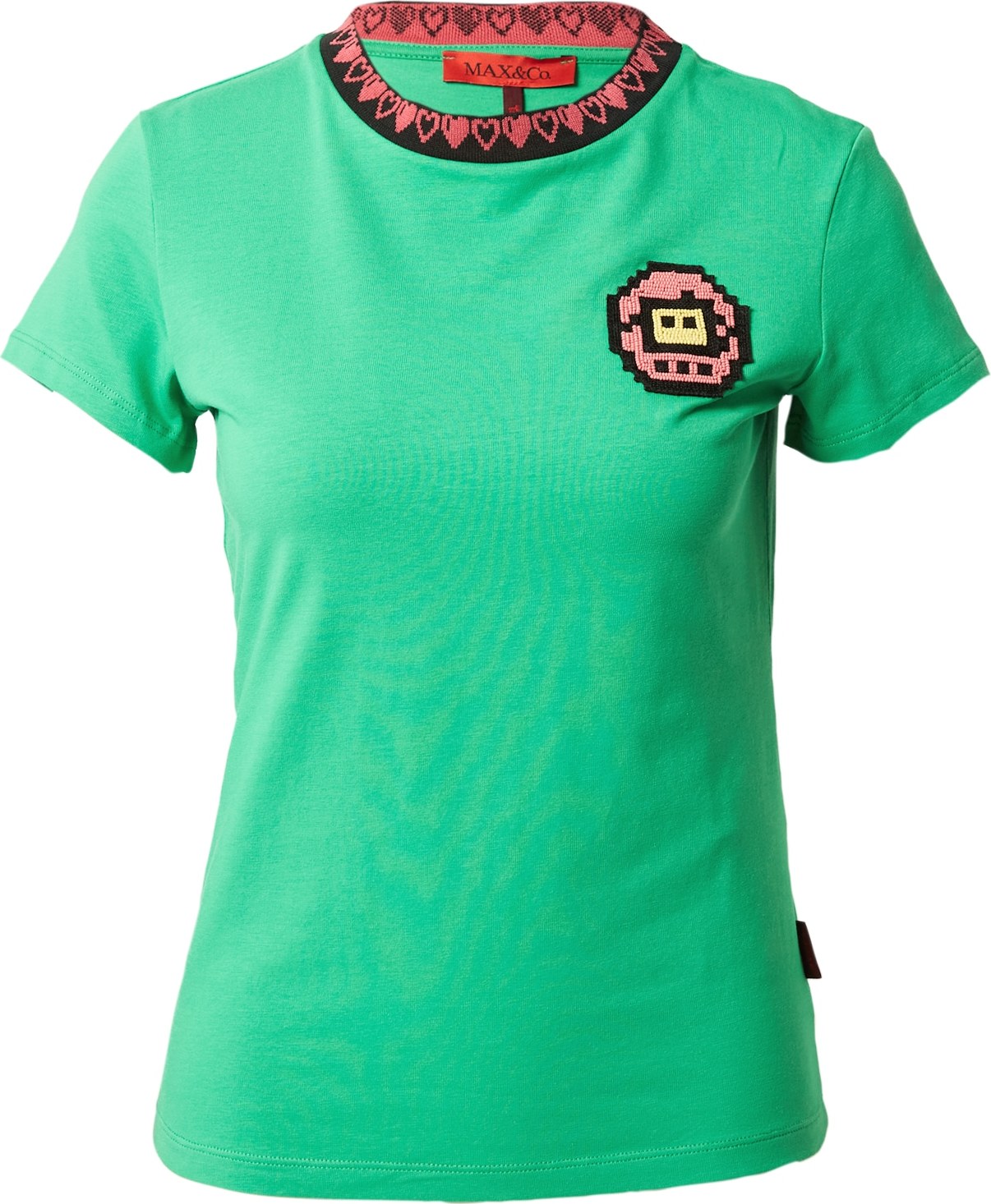MAX&Co. Tričko 'TAMABEAD' světle žlutá / světle zelená / starorůžová / černá
