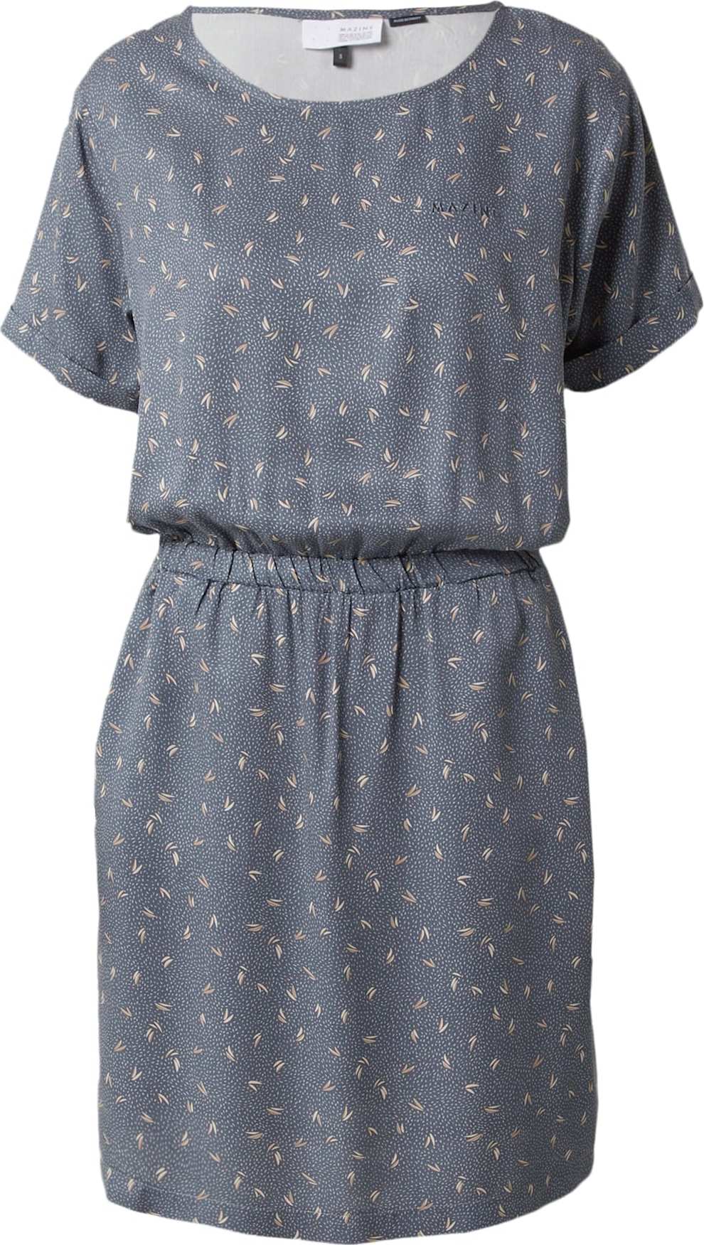 mazine Šaty 'Valera' béžová / nažloutlá / chladná modrá