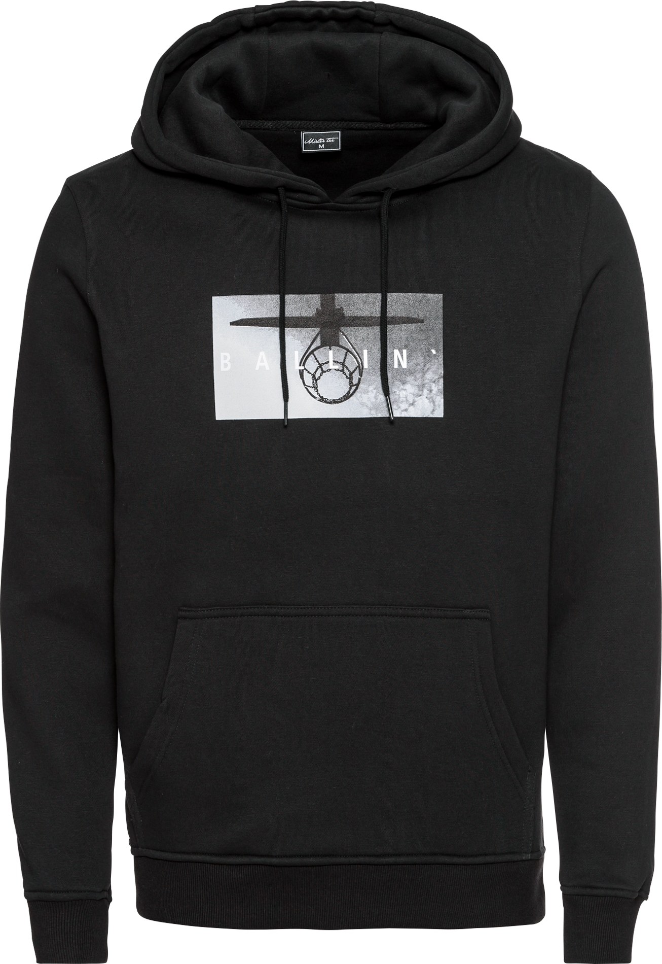 Mister Tee Mikina šedá / černá / bílá