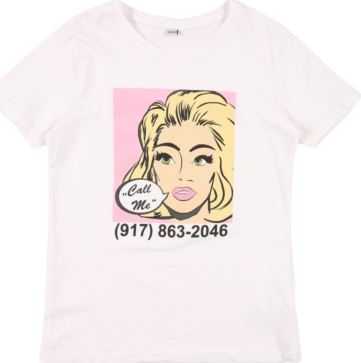 Mister Tee Tričko 'Call Me' béžová / antracitová / zelená / pink / bílá