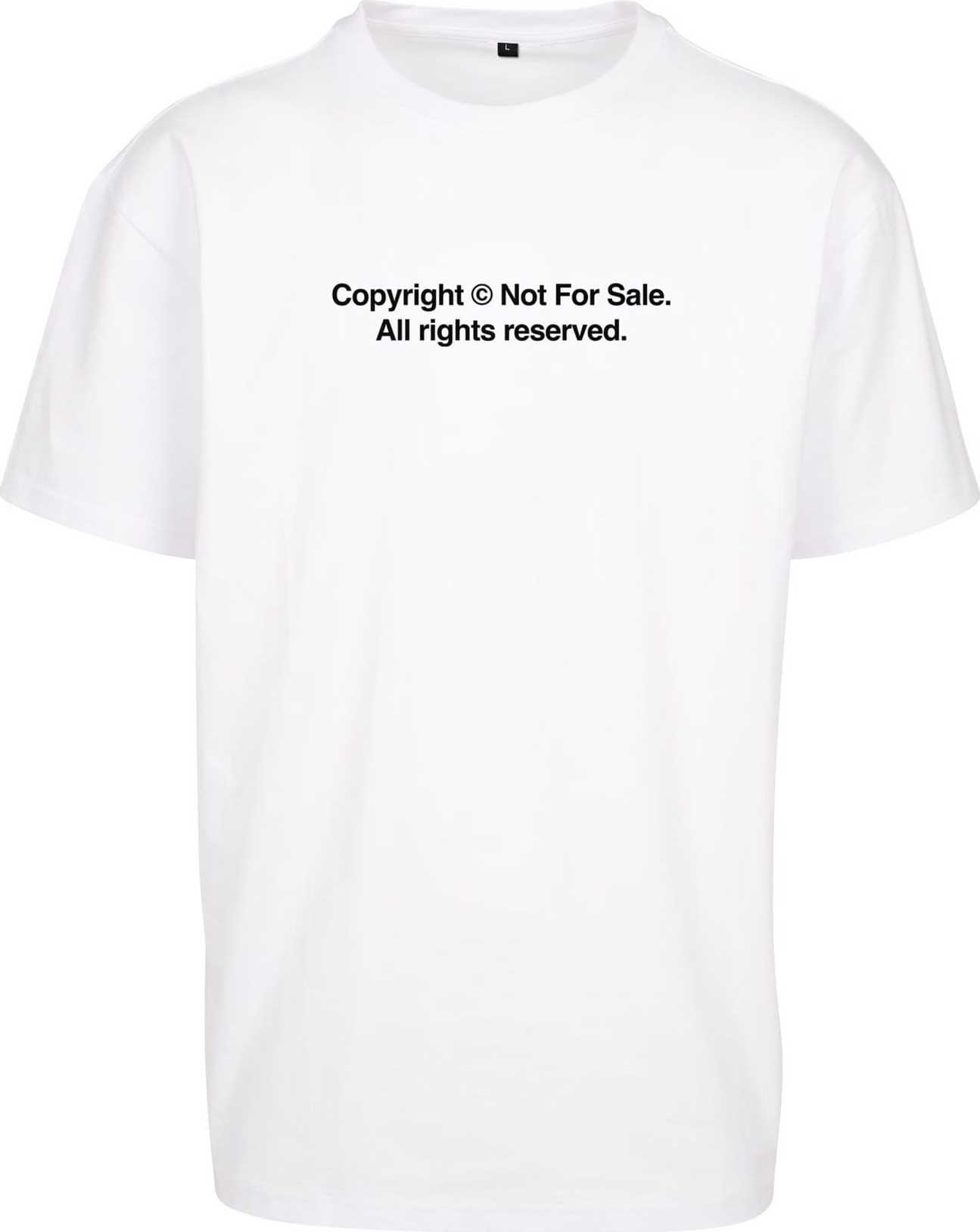 Mister Tee Tričko černá / bílá