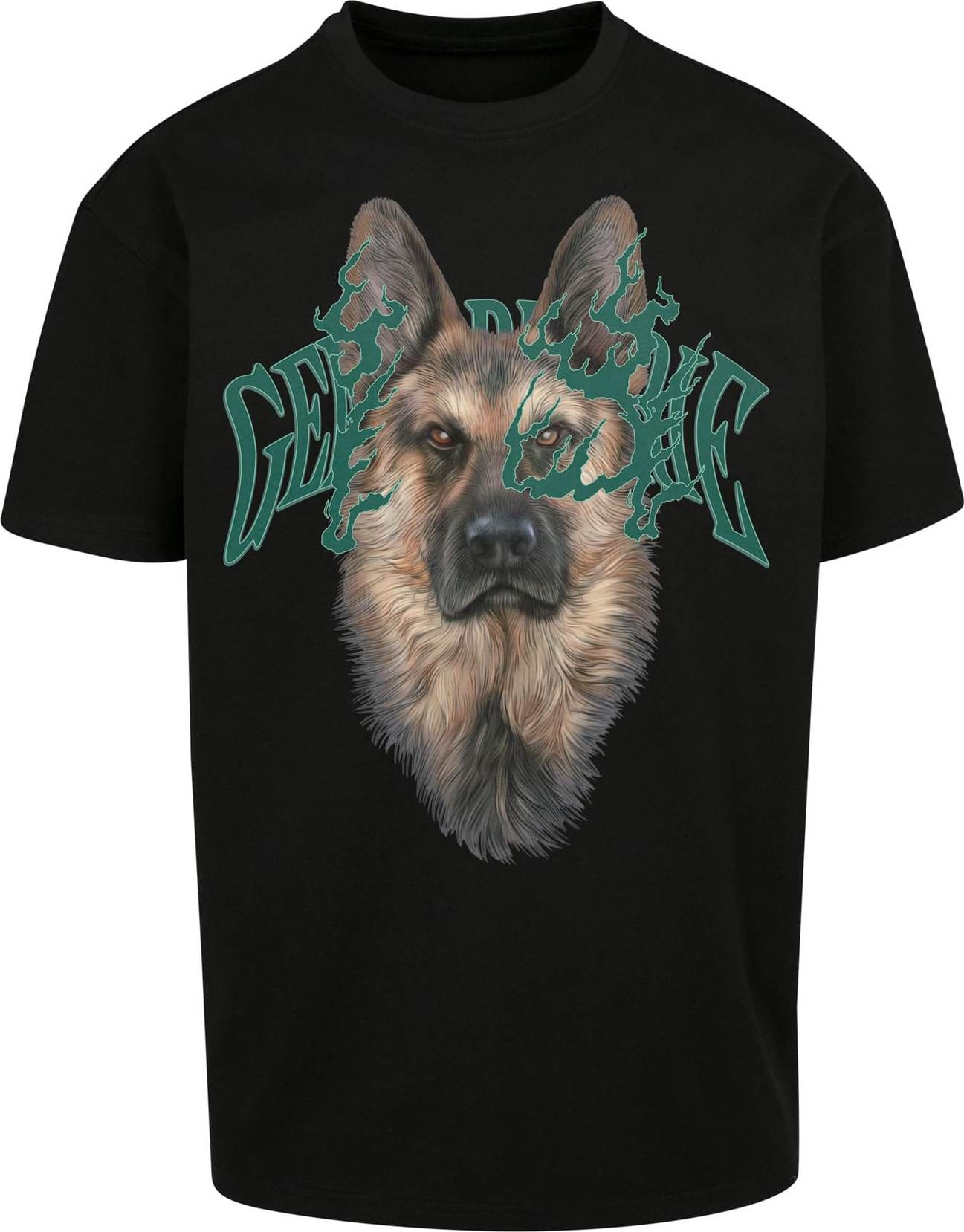 Mister Tee Tričko hnědá / smaragdová / černá / bílá