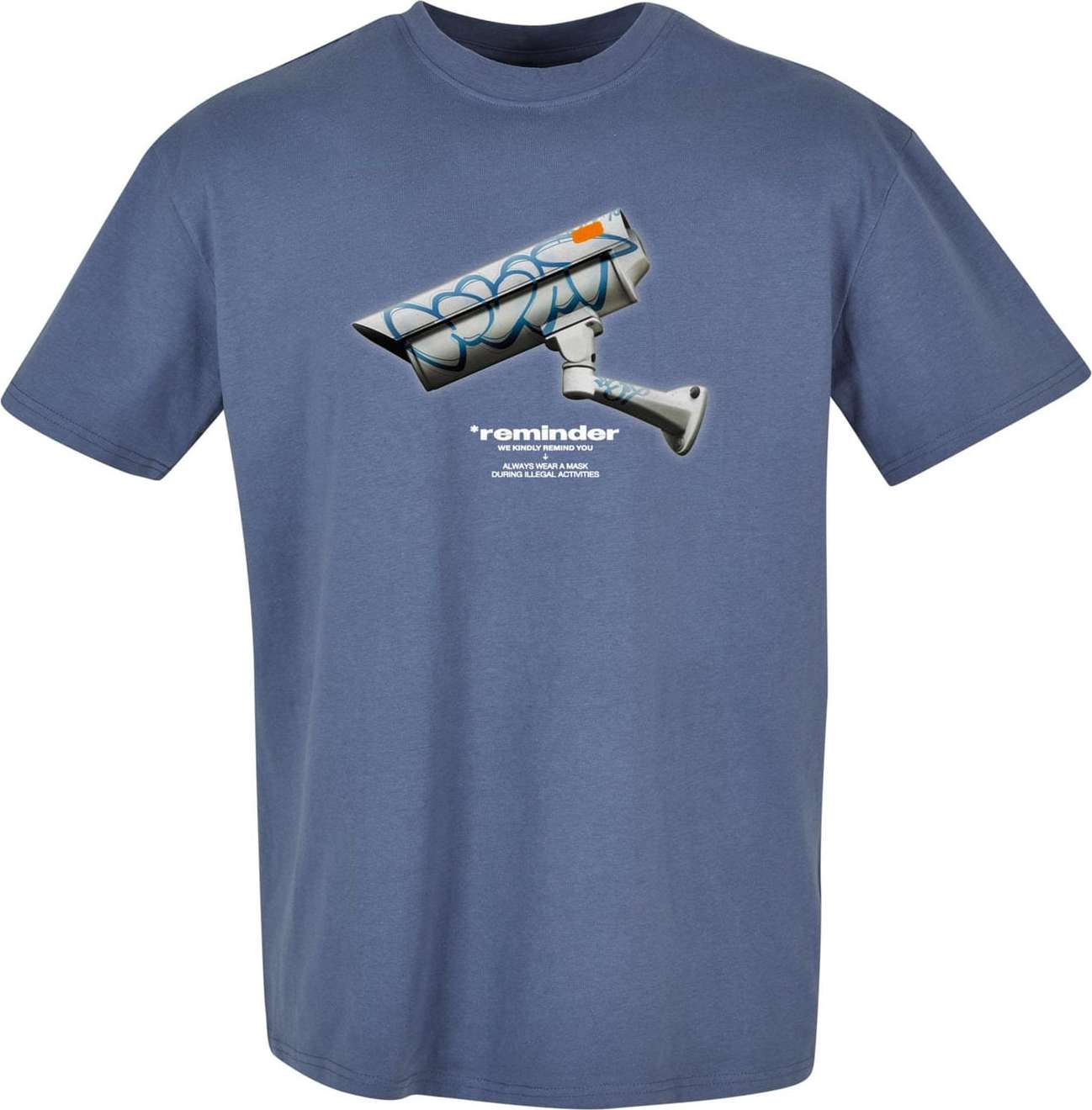 Mister Tee Tričko modrá / chladná modrá / šedá / bílá