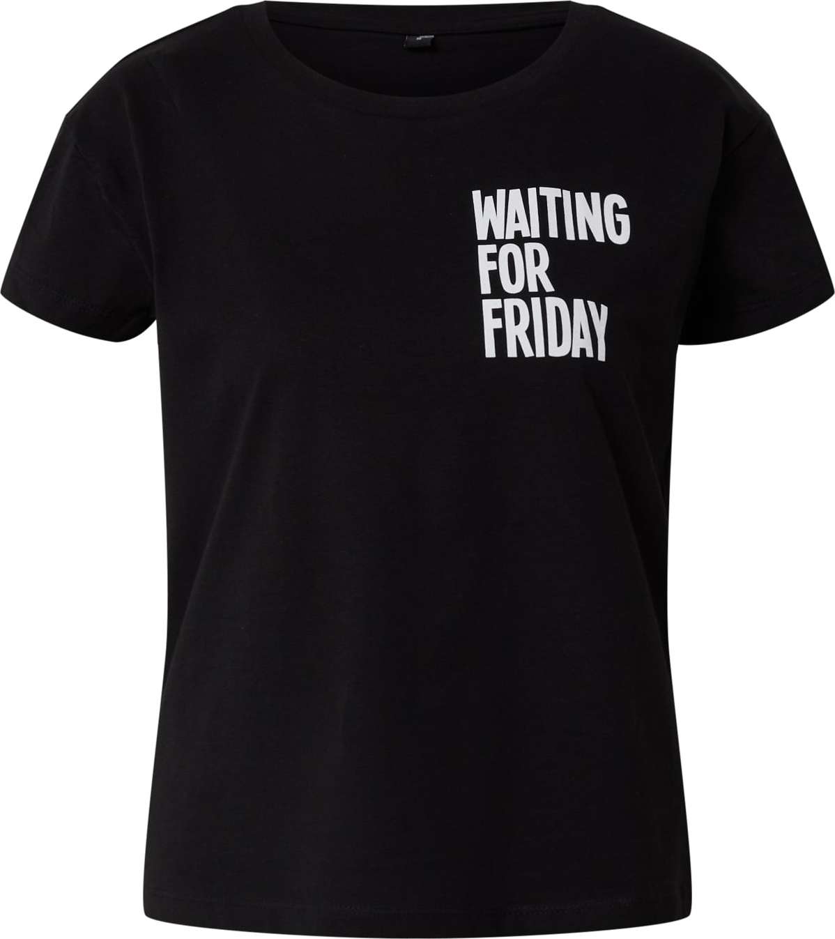 Mister Tee Tričko 'Waiting For Friday' černá / bílá