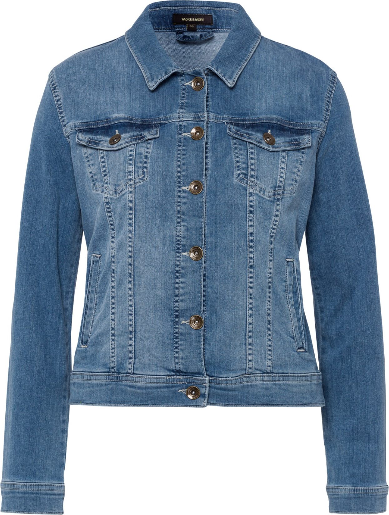 MORE & MORE Přechodná bunda modrá džínovina