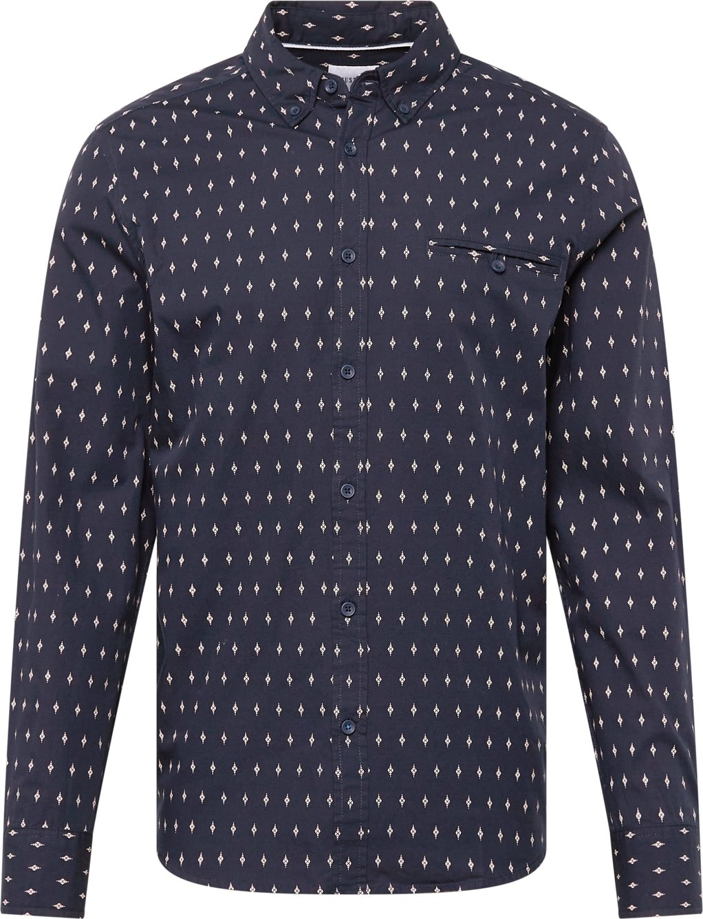 MUSTANG Košile 'Casper' tmavě modrá / bílá