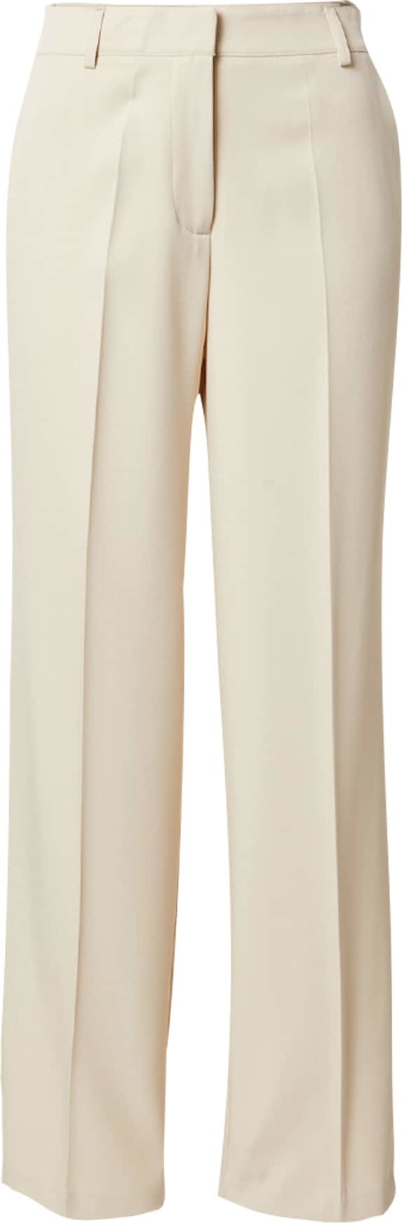 NA-KD Kalhoty s puky krémová