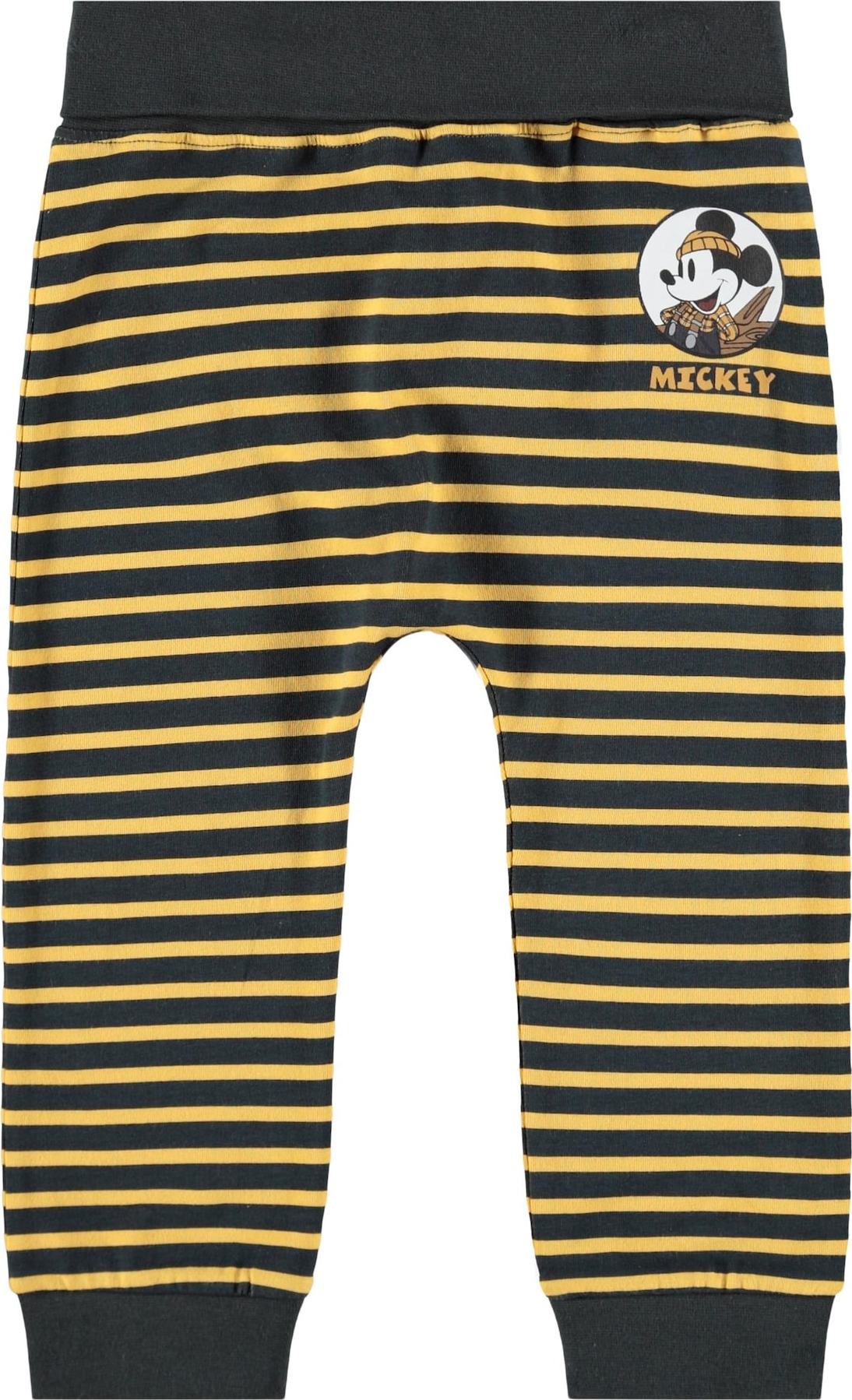 NAME IT Legíny 'Mickey' zlatě žlutá / tmavě šedá
