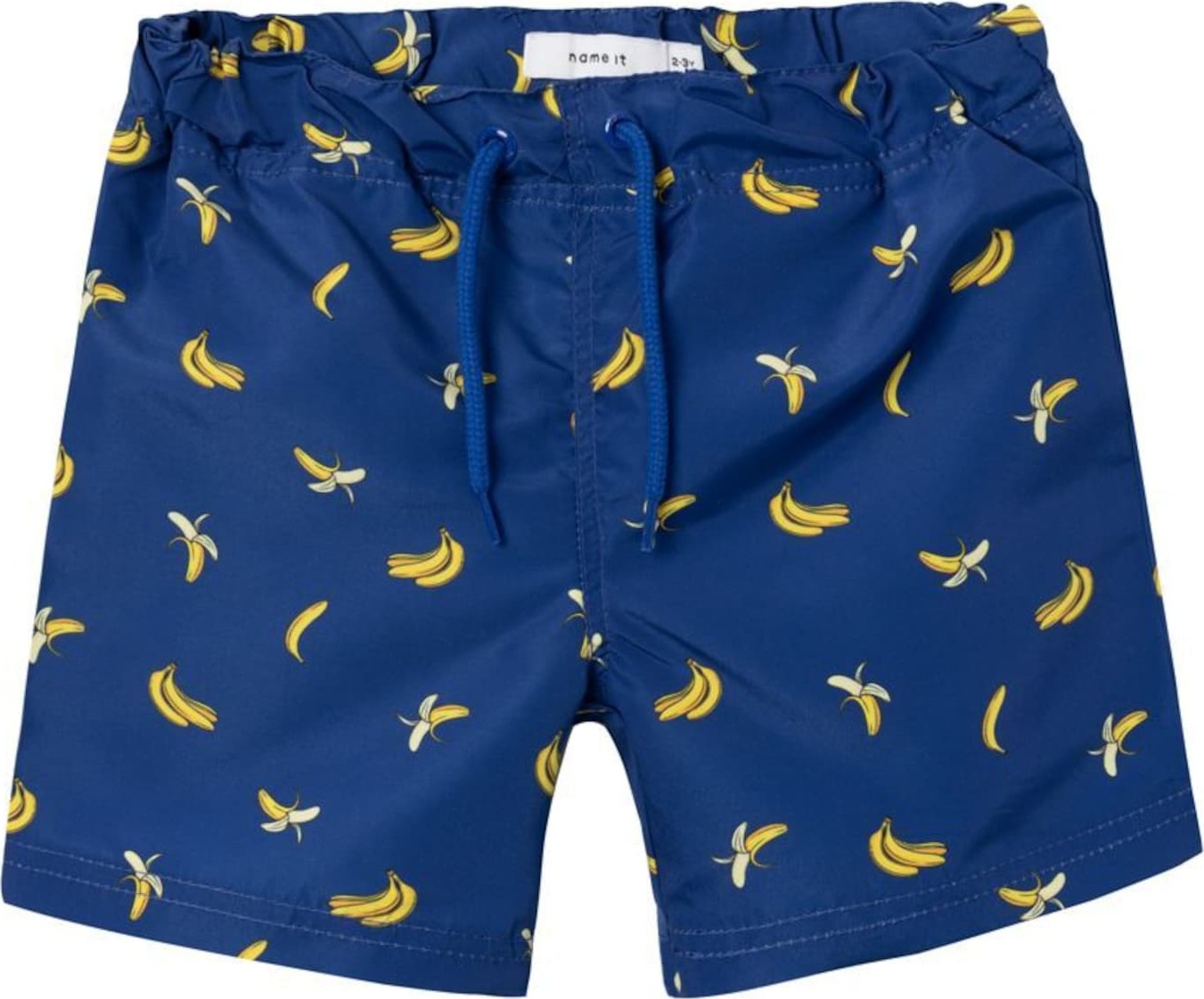 NAME IT Plavecké šortky námořnická modř / žlutá