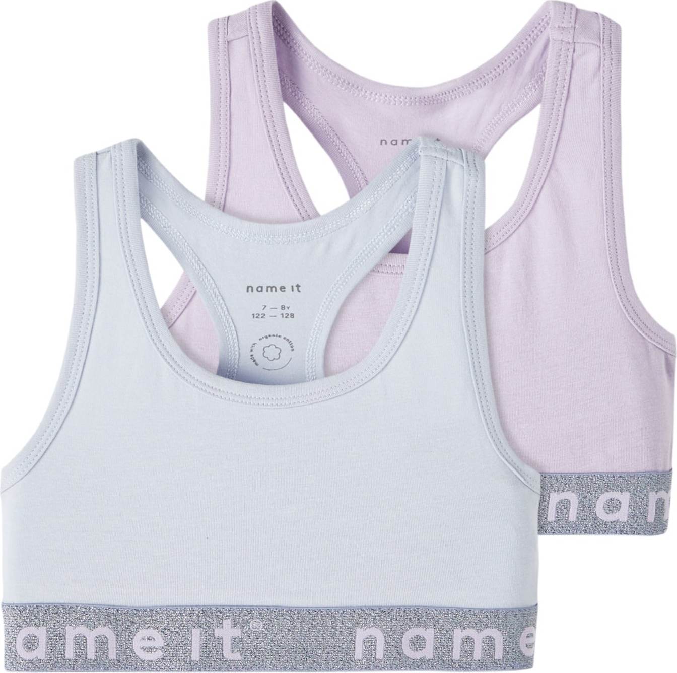 NAME IT Podprsenka světlemodrá / šedá / fialová