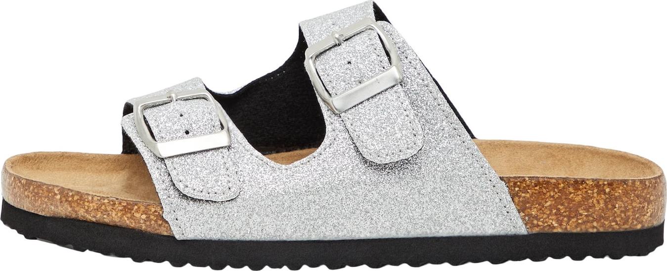 NAME IT Sandály 'FLORA' stříbrná