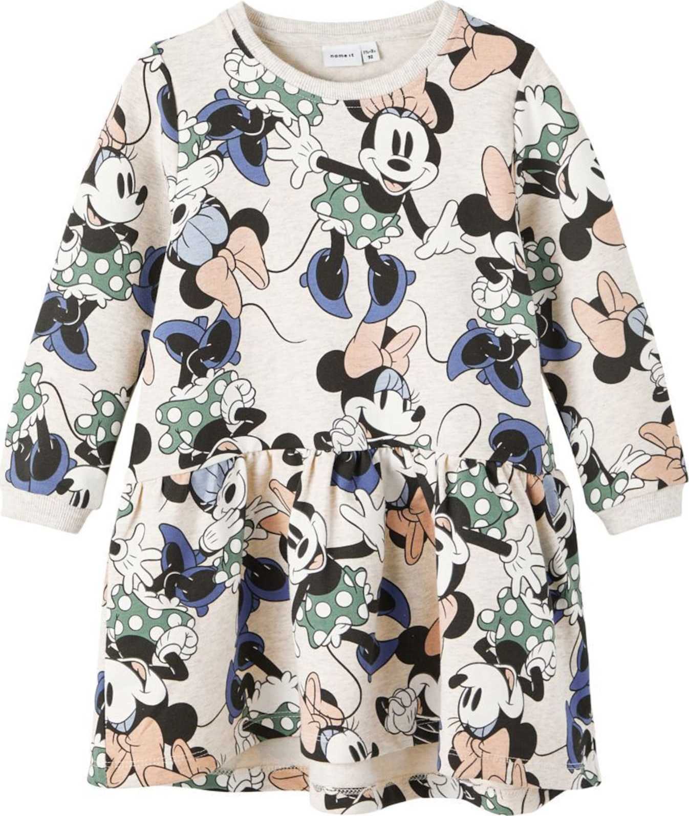 NAME IT Šaty béžová / kouřově modrá / pudrová / černá