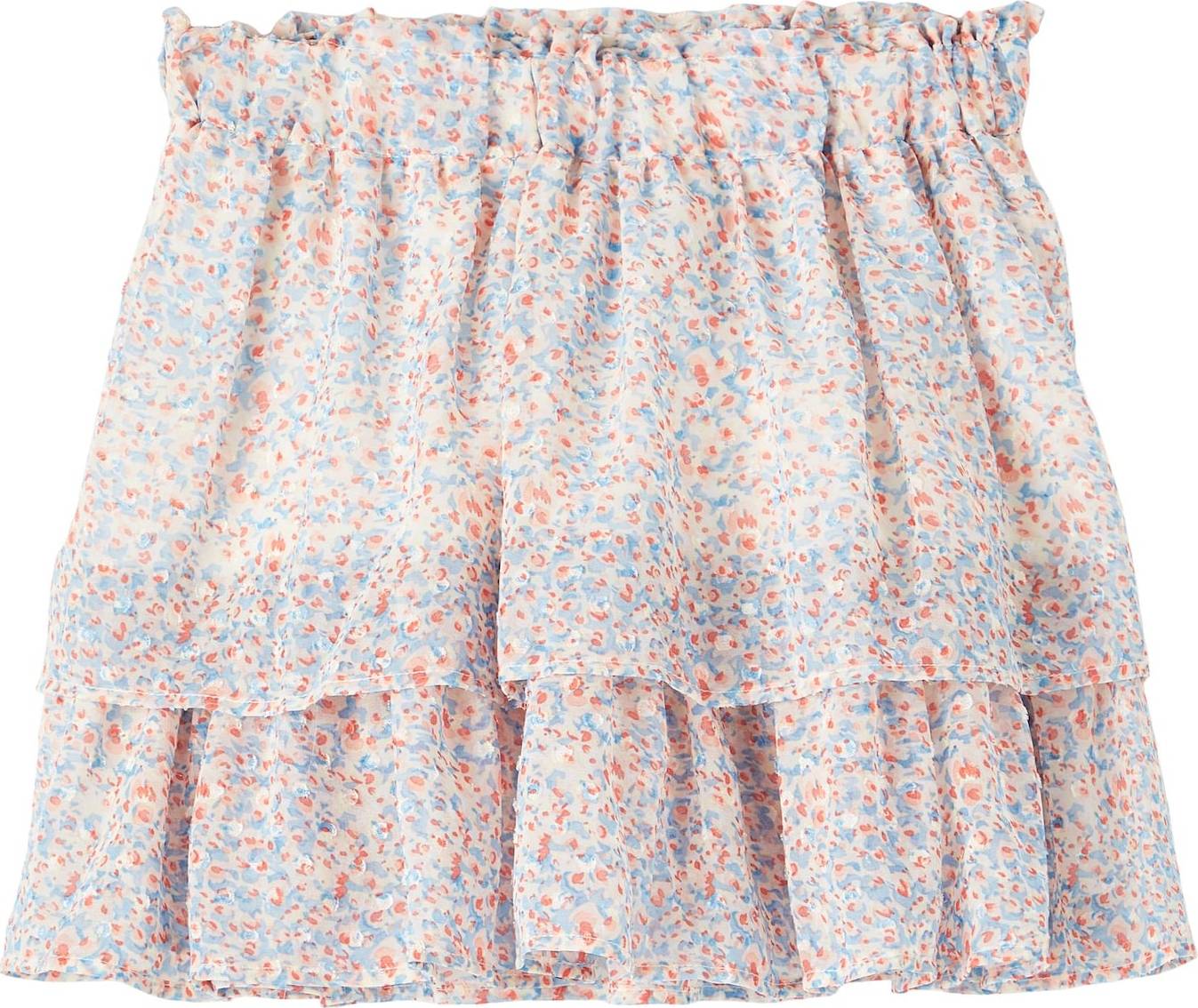 NAME IT Sukně 'Fisilk' světlemodrá / oranžová / růže