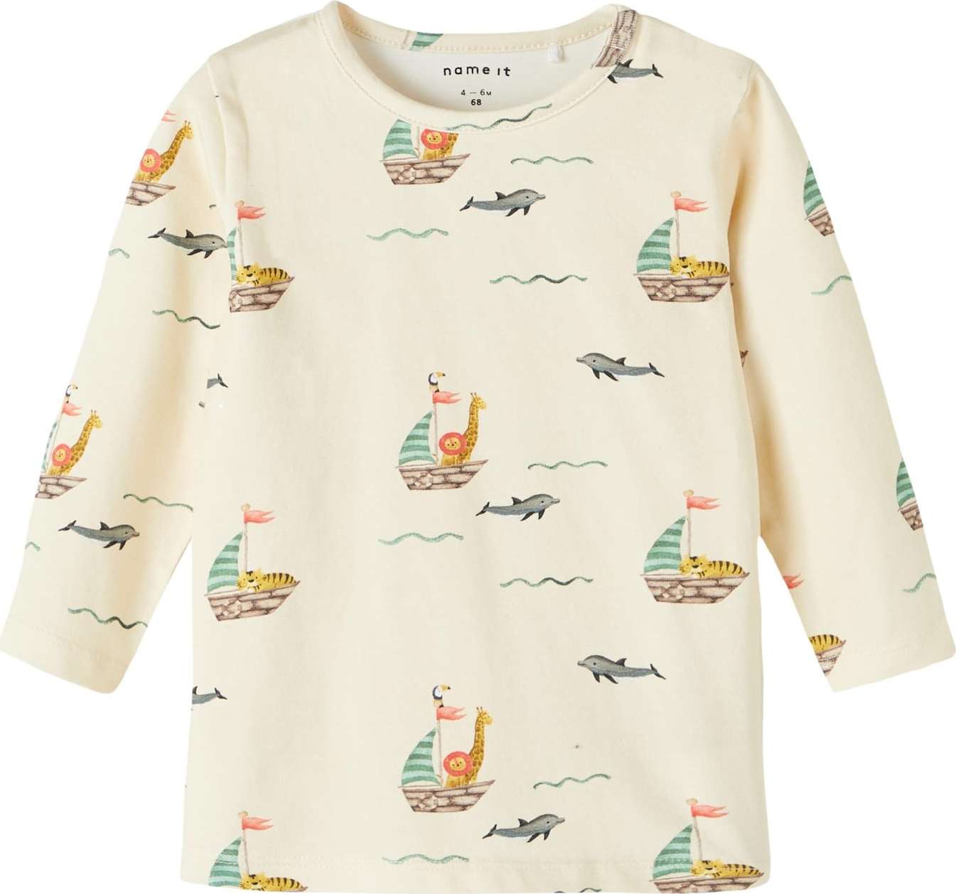 NAME IT Tričko 'FAWN' krémová / mix barev