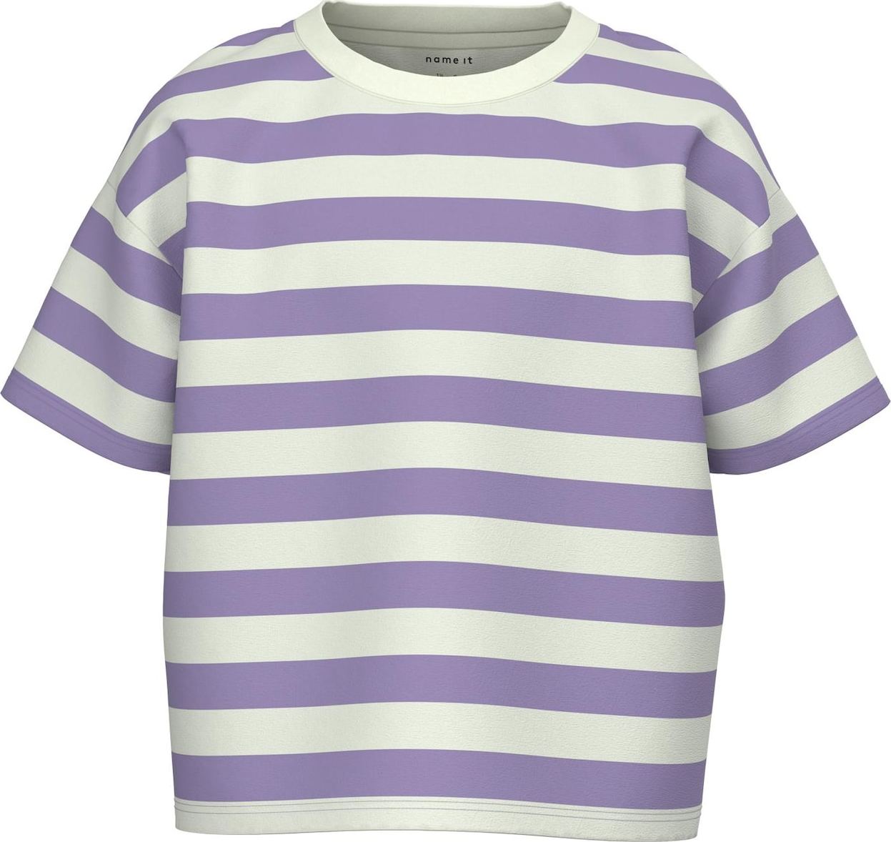 NAME IT Tričko lenvandulová / bílá
