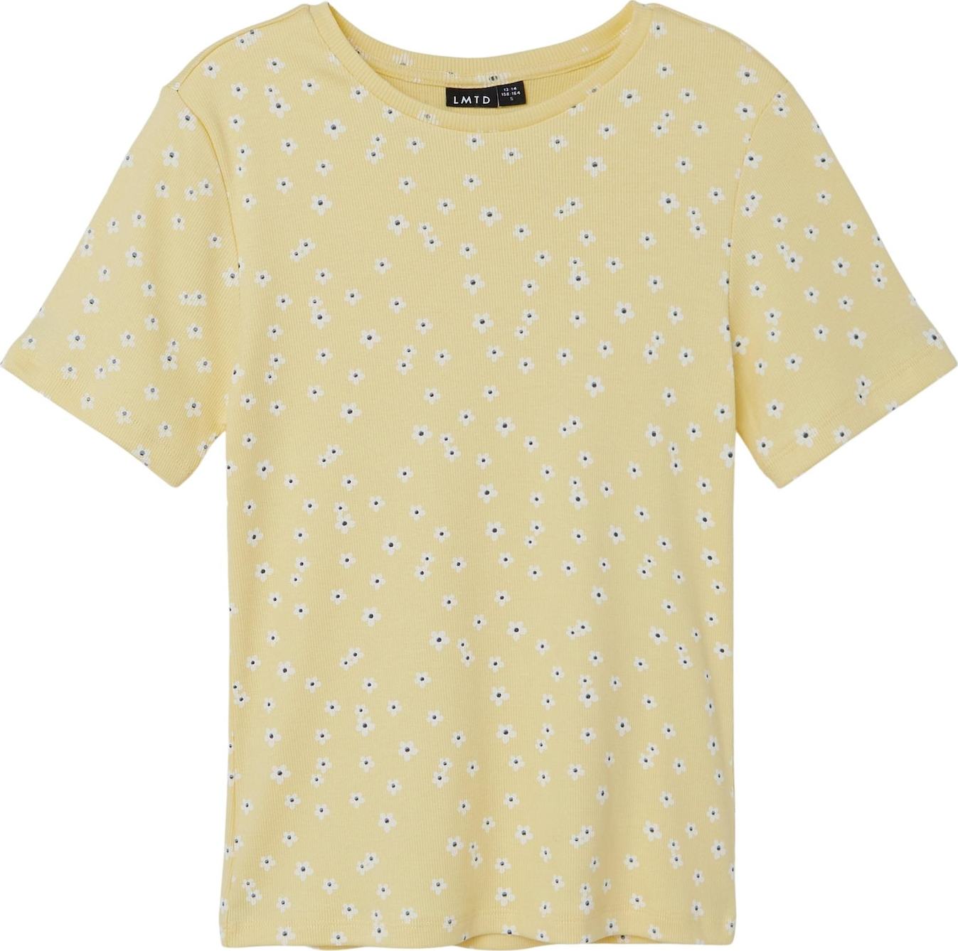 NAME IT Tričko žlutá / černá / bílá