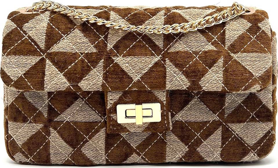 NICASCONCEPT Taška přes rameno 'Handtasche 'Mini'' béžová / černá