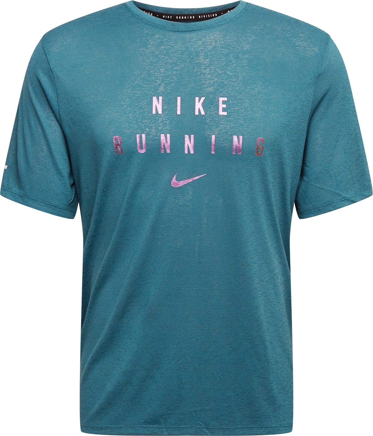 NIKE Funkční tričko 'Miler Run Division' modrá / stříbrná