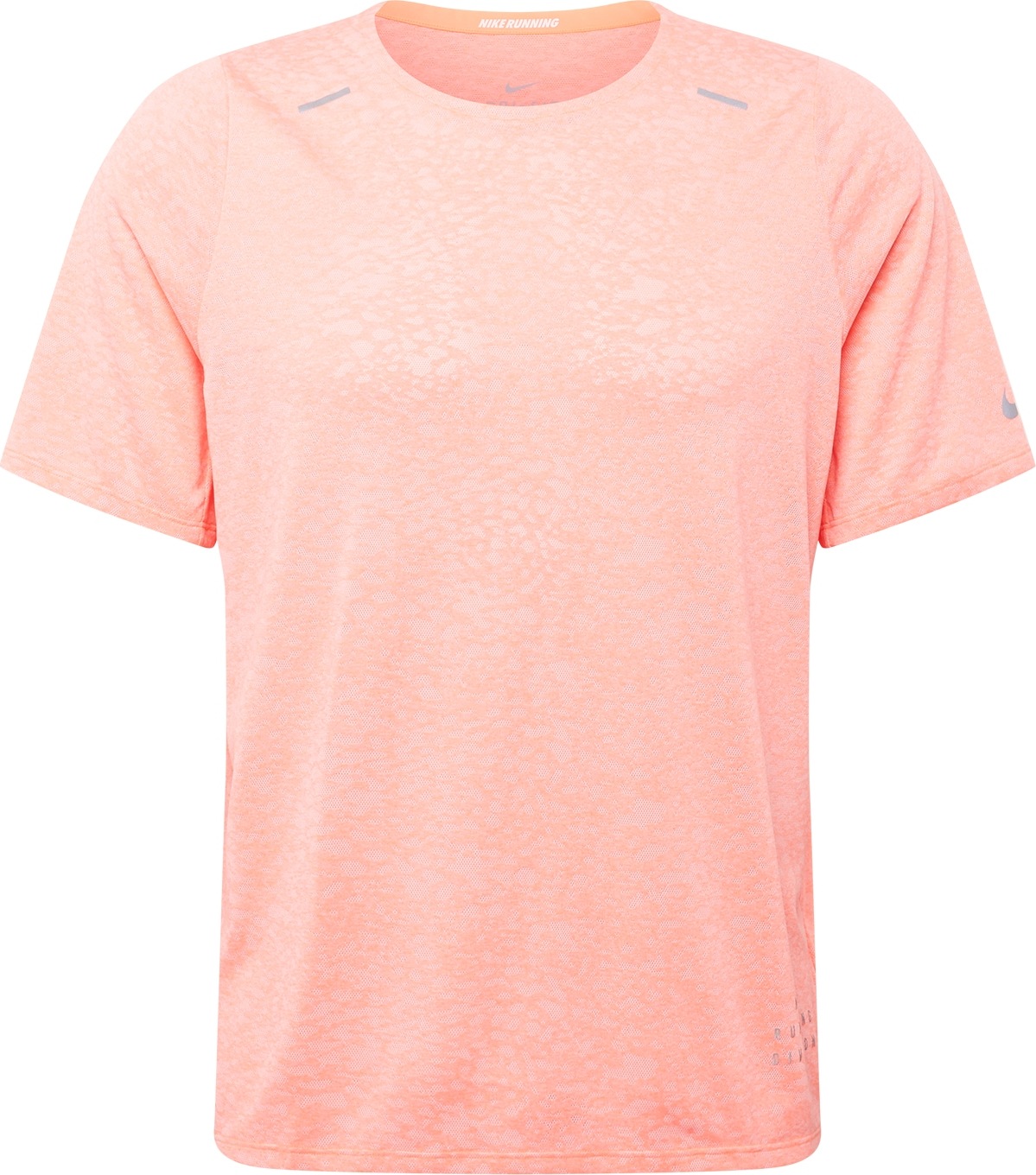 NIKE Funkční tričko 'Rise 365 Run Division' šedá / lososová