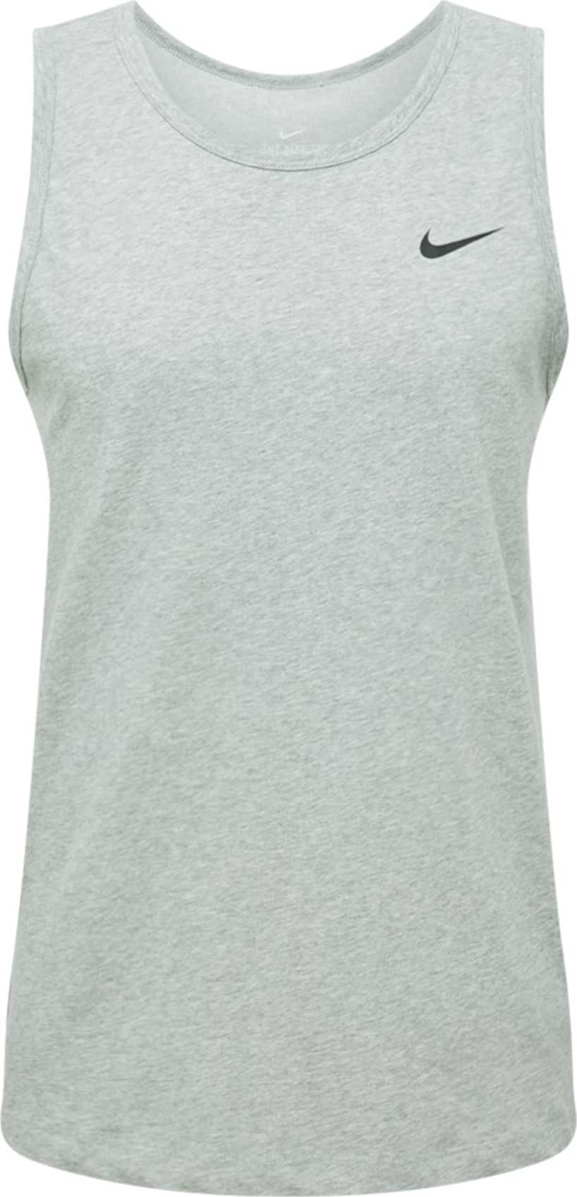 NIKE Funkční tričko světle šedá / černá