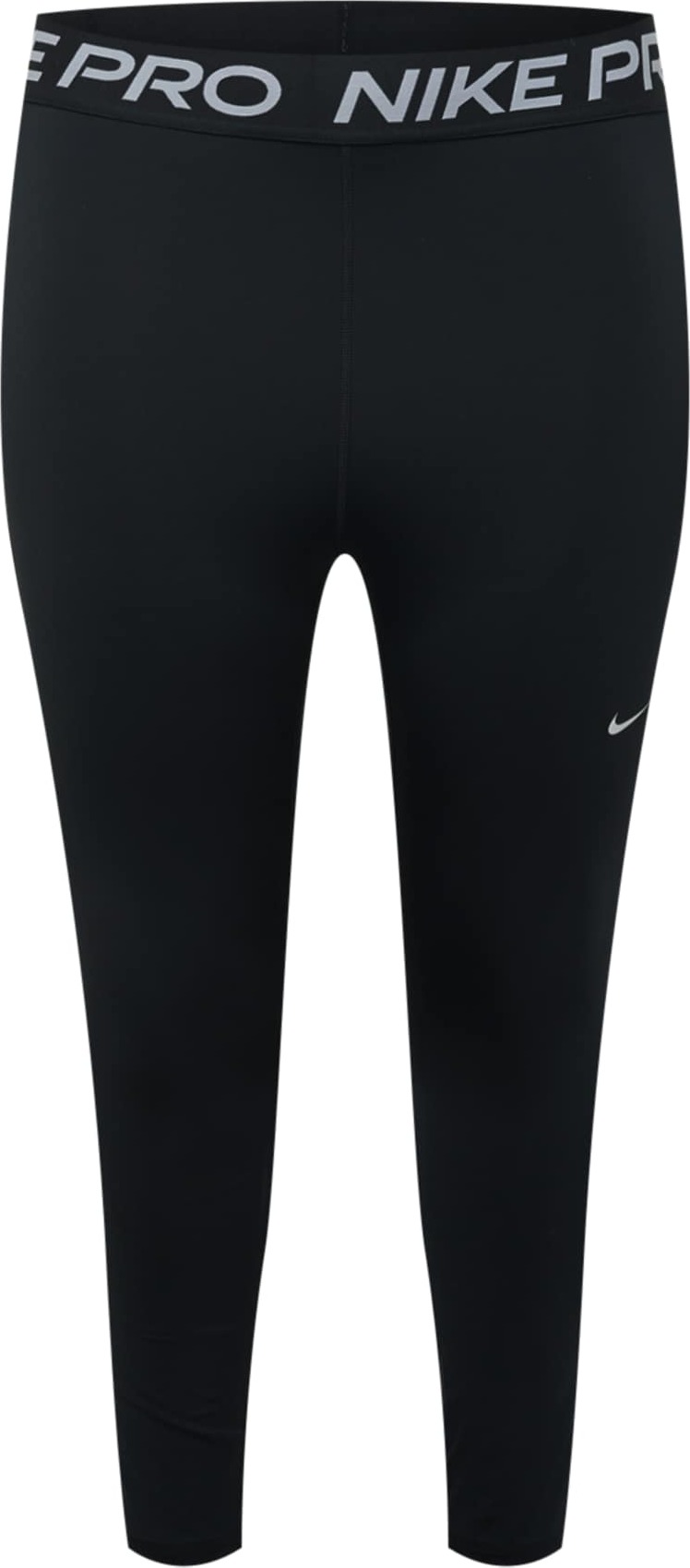 NIKE Sportovní kalhoty černá / bílá