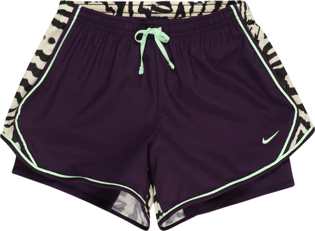 NIKE Sportovní kalhoty 'Tempo' tmavě fialová