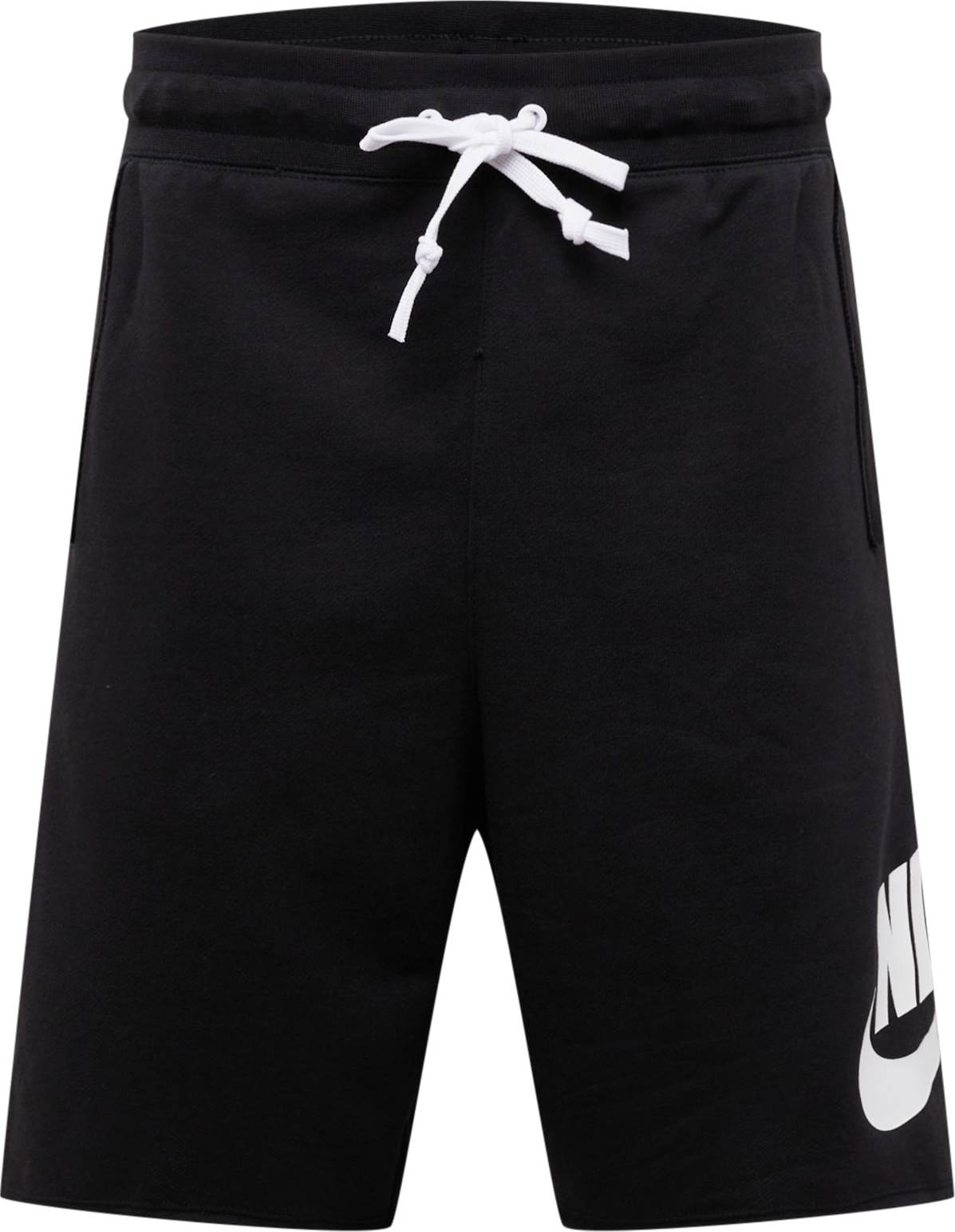 Nike Sportswear Kalhoty černá / bílá