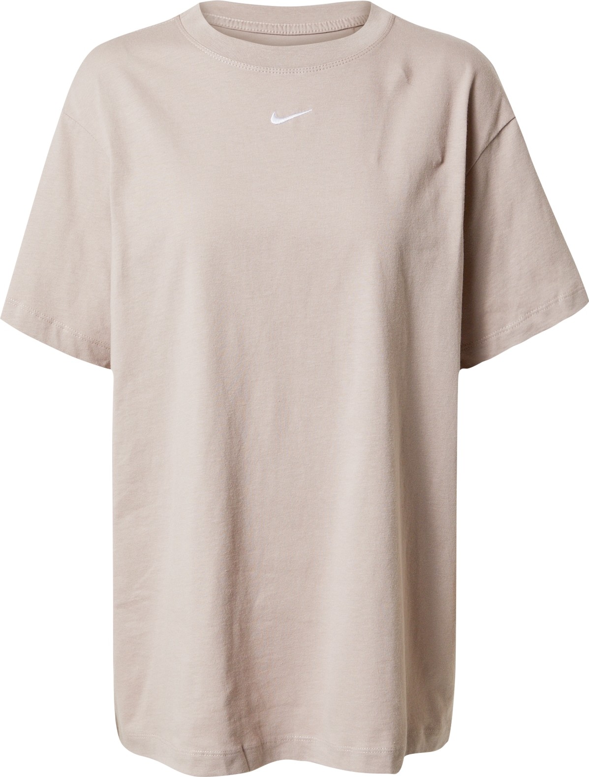 Nike Sportswear Tričko šedobéžová / bílá