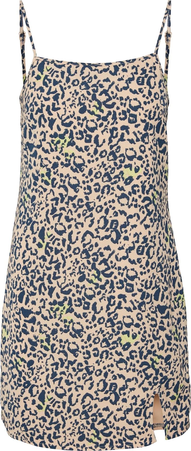 Noisy may Šaty 'Clara' marine modrá / světle hnědá / citronová