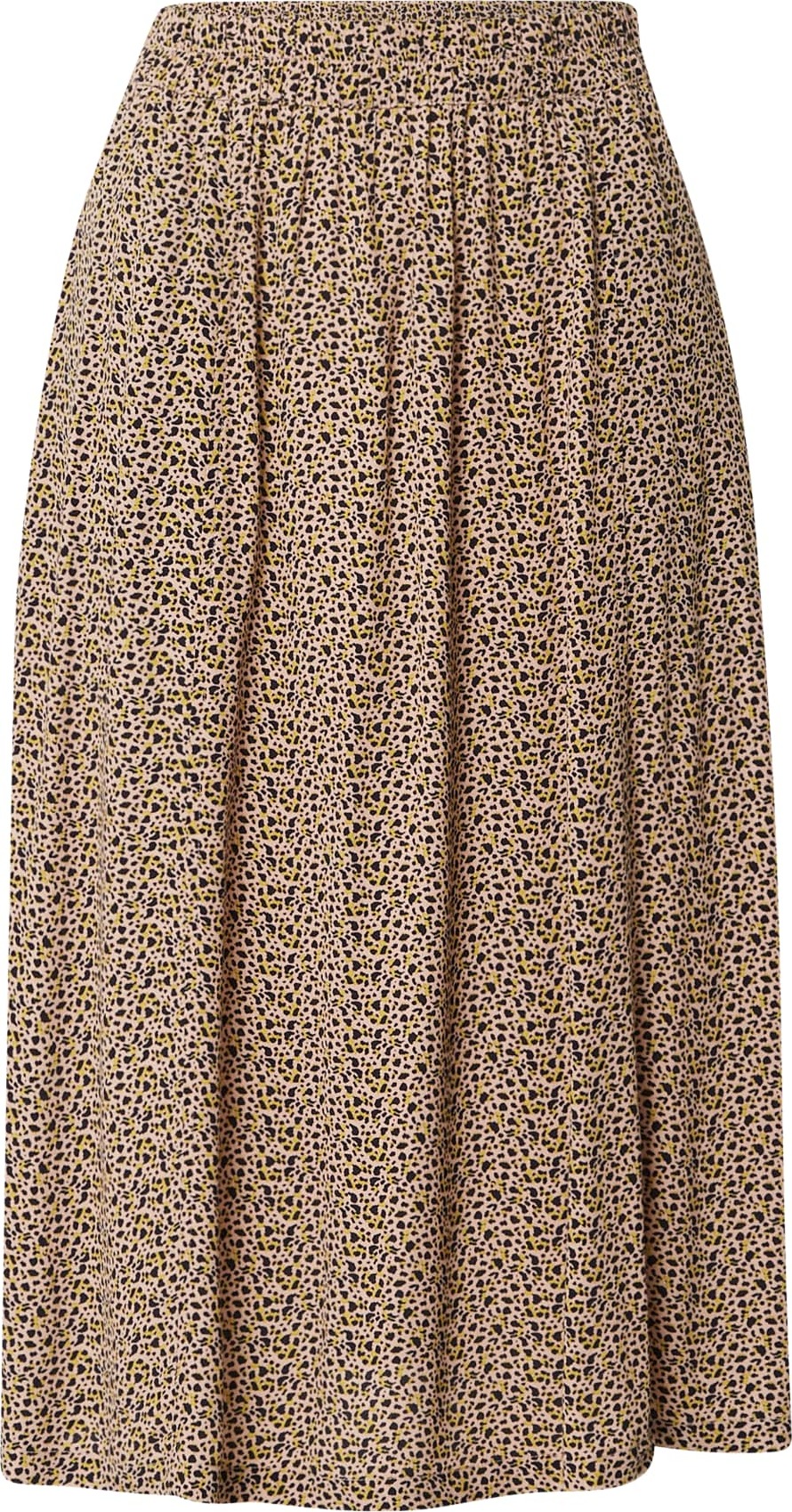 NÜMPH Sukně 'CECELIA' žlutá / pudrová / černá