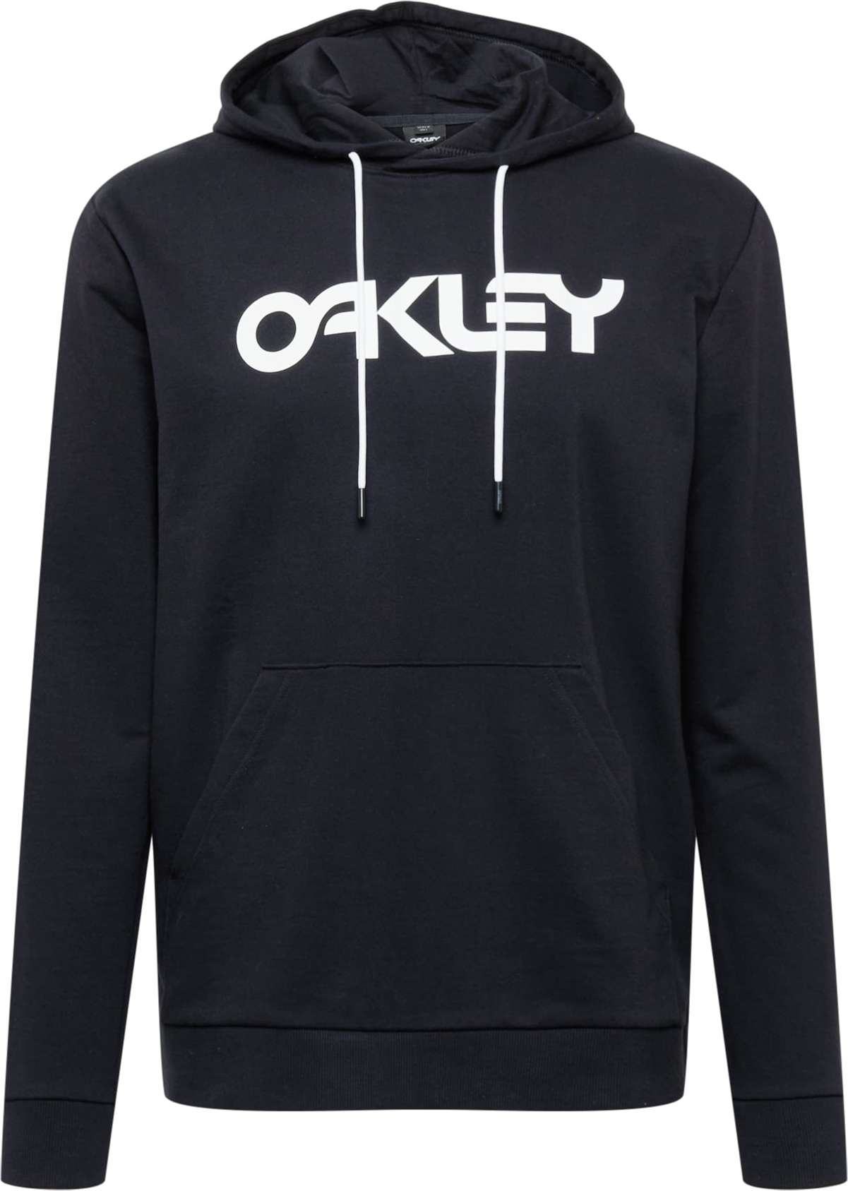 OAKLEY Sportovní mikina černá / bílá