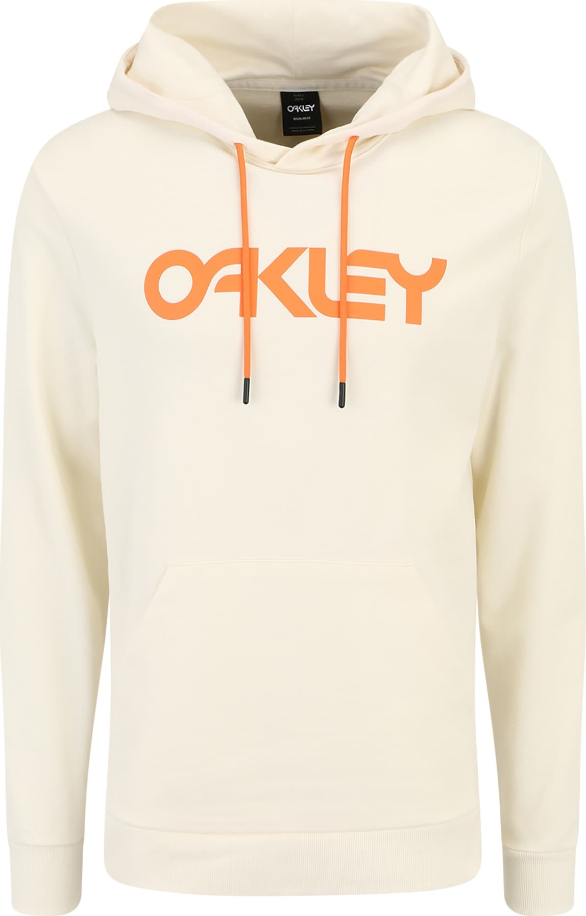 OAKLEY Sportovní mikina oranžová / bílá