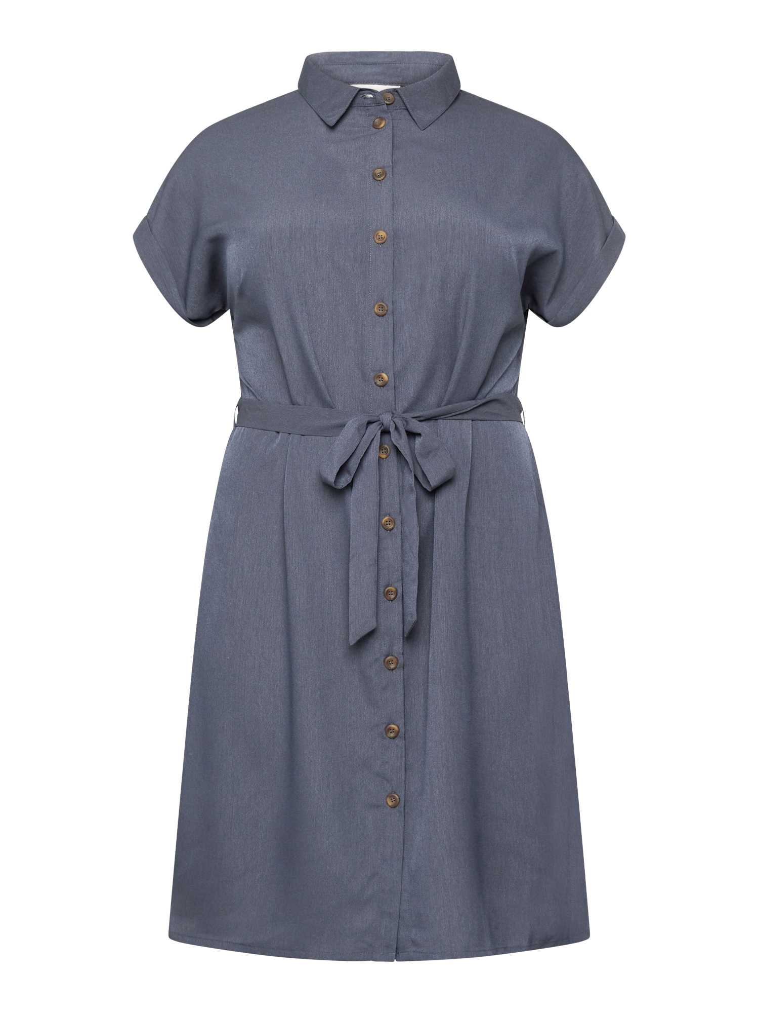 ONLY Carmakoma Košilové šaty 'DIEGA' chladná modrá