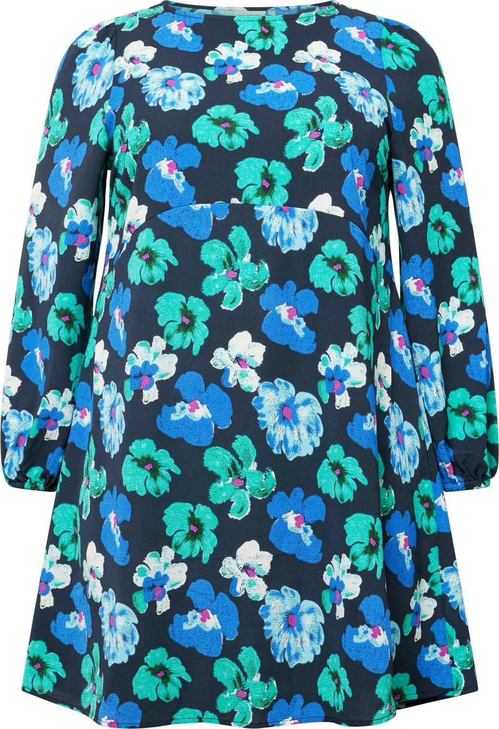 ONLY Carmakoma Šaty 'CARARWEN' modrá / námořnická modř / zelená / bílá