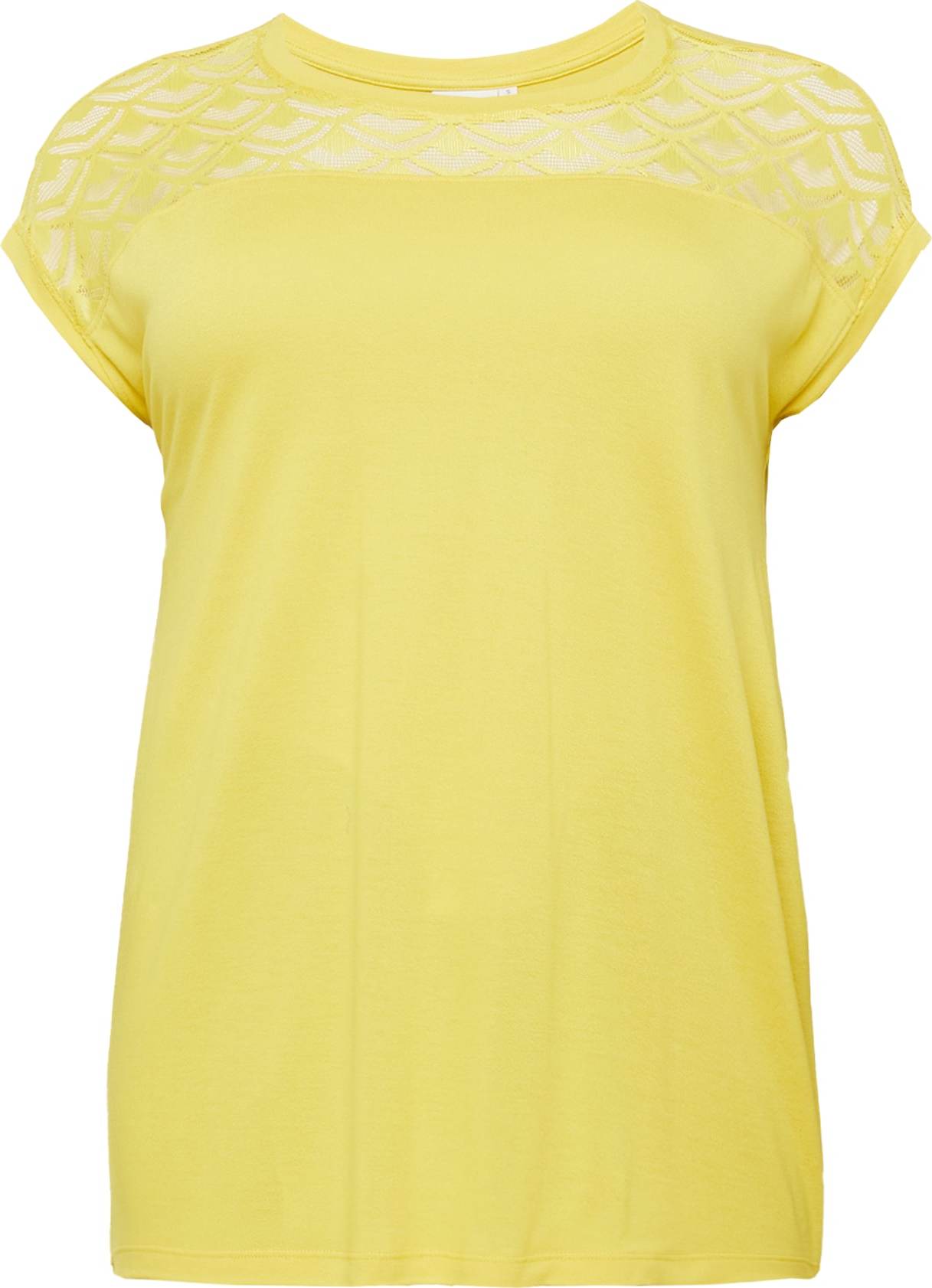 ONLY Carmakoma Tričko 'CARFLAKE' žlutá