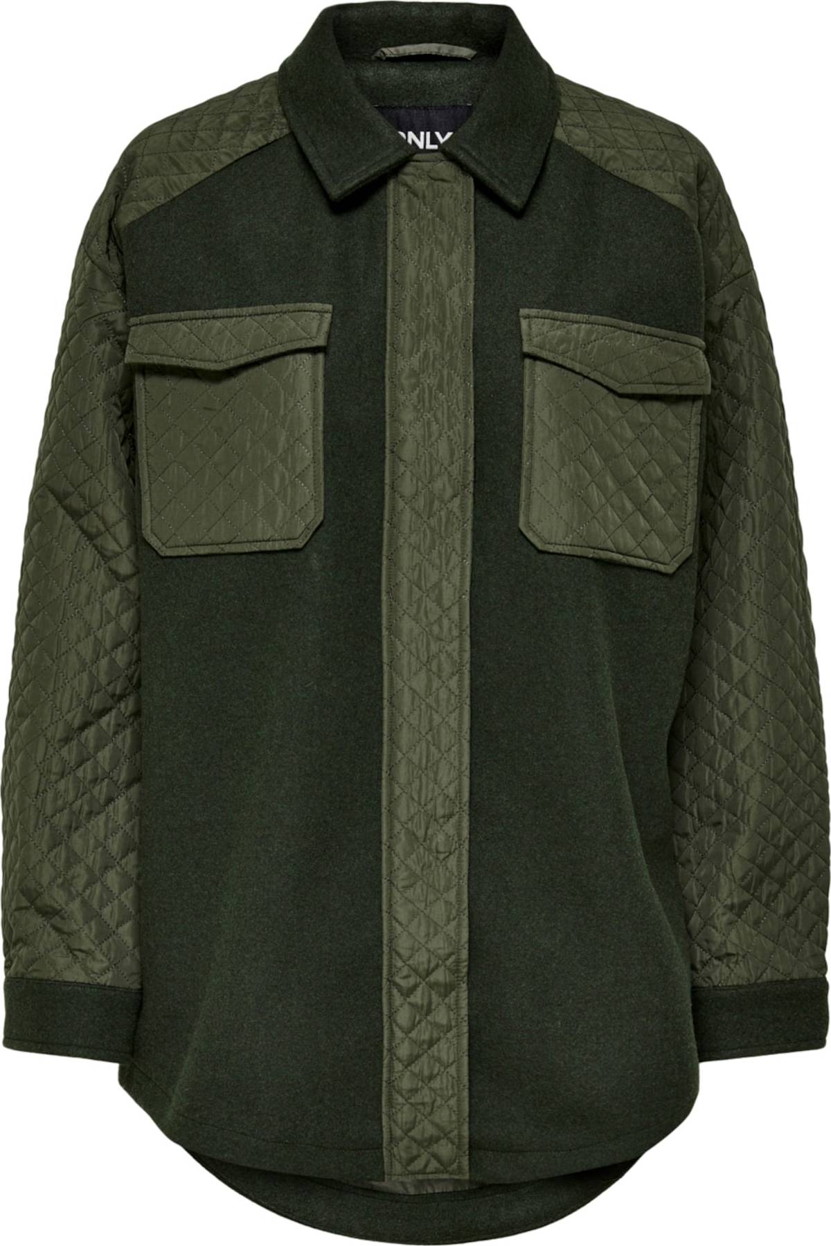 ONLY Přechodná bunda 'Selma' olivová / jedle