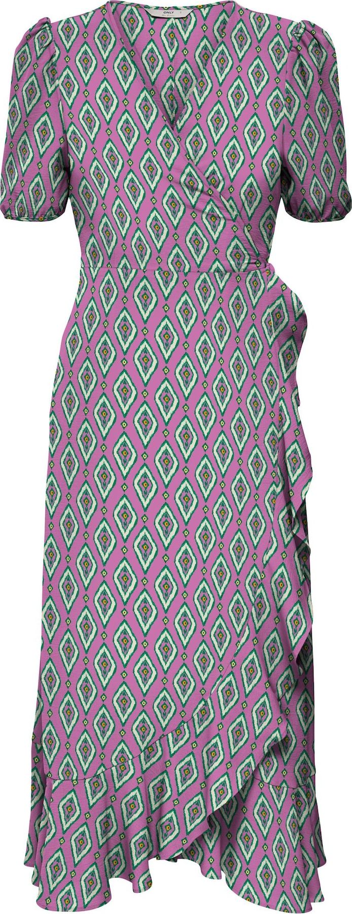 ONLY Šaty 'LEA' žlutá / zelená / fialová