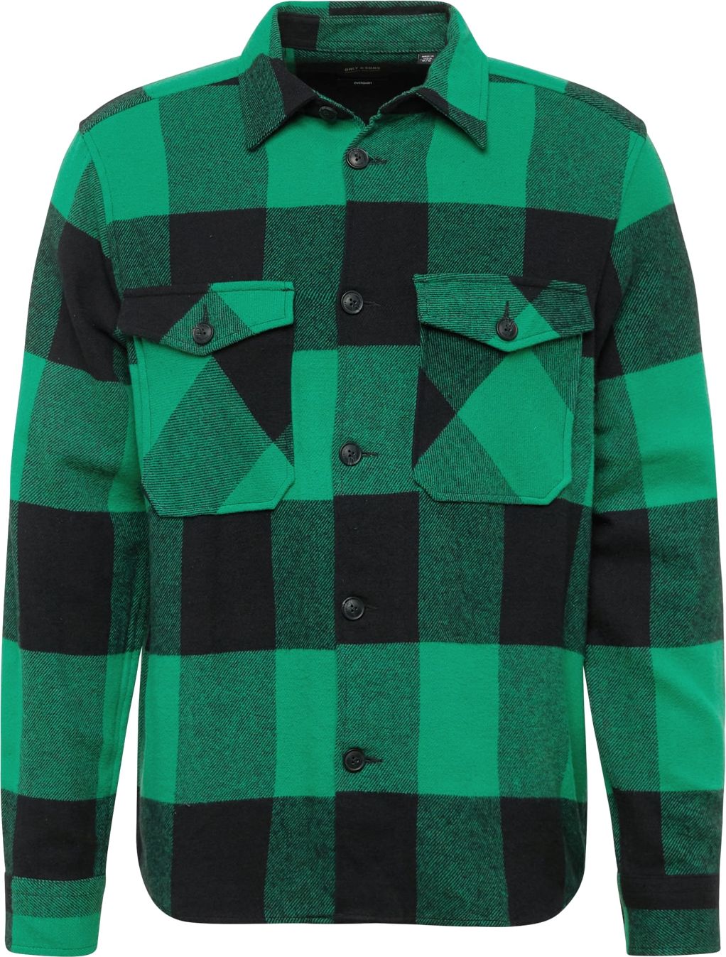 Only & Sons Košile 'MILO' zelená / černá