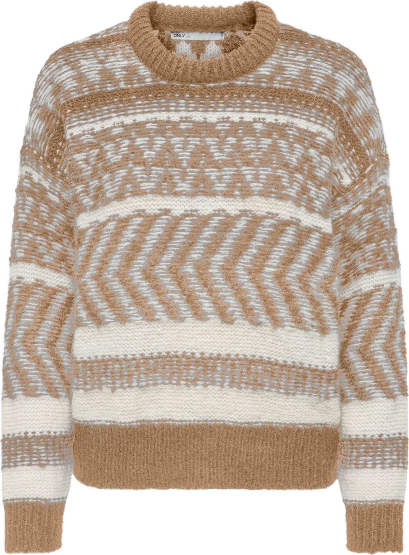 ONLY Svetr béžová / hnědá