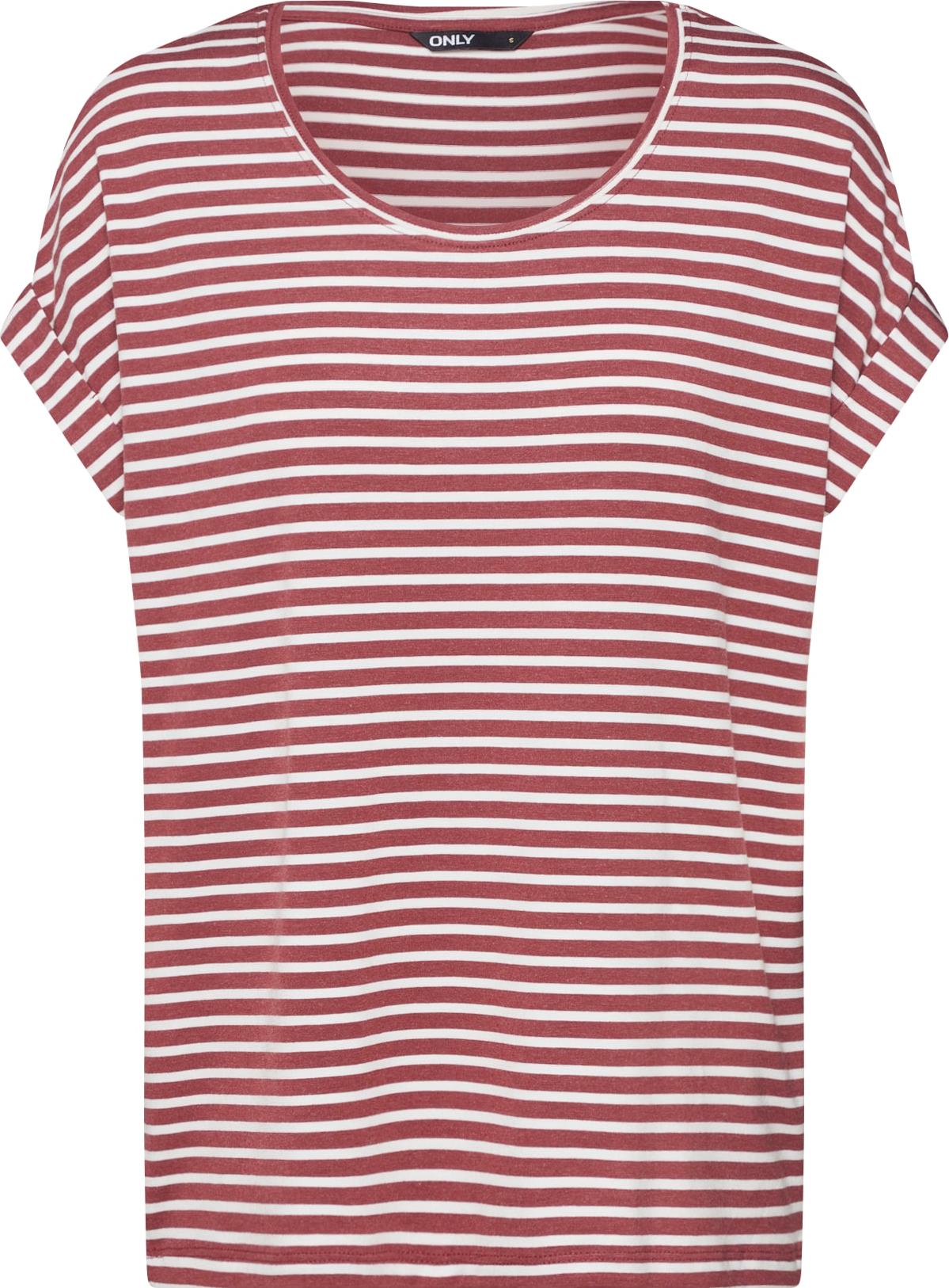 ONLY Tričko 'MOSTER' pastelově červená / offwhite