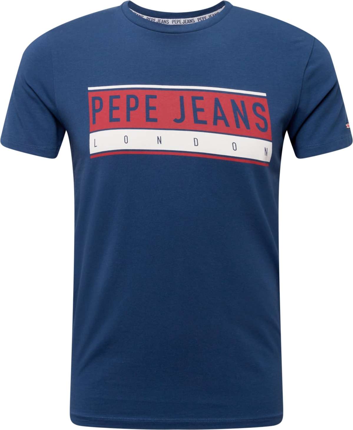 Pepe Jeans Tričko 'JAYO' tmavě modrá / červená / bílá