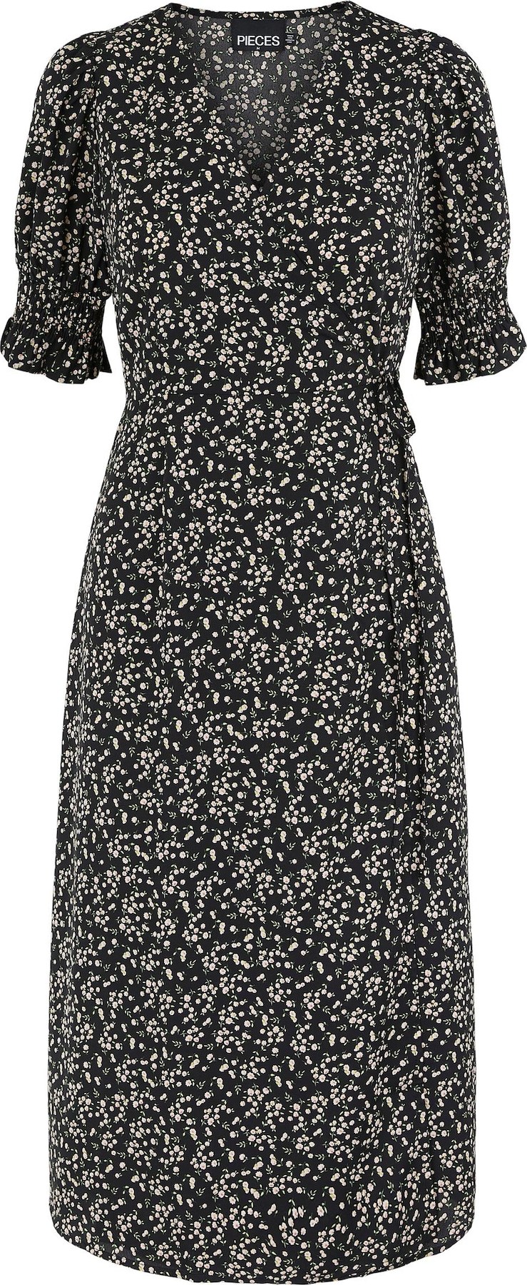 PIECES Šaty 'Lasmine' světle zelená / pudrová / černá / bílá