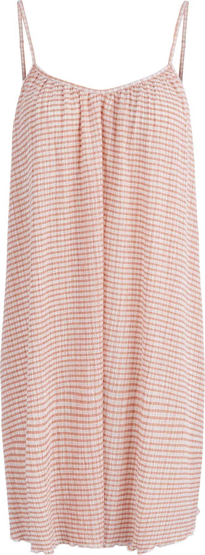 PIECES Šaty 'SIENNA' oranžová / bílá