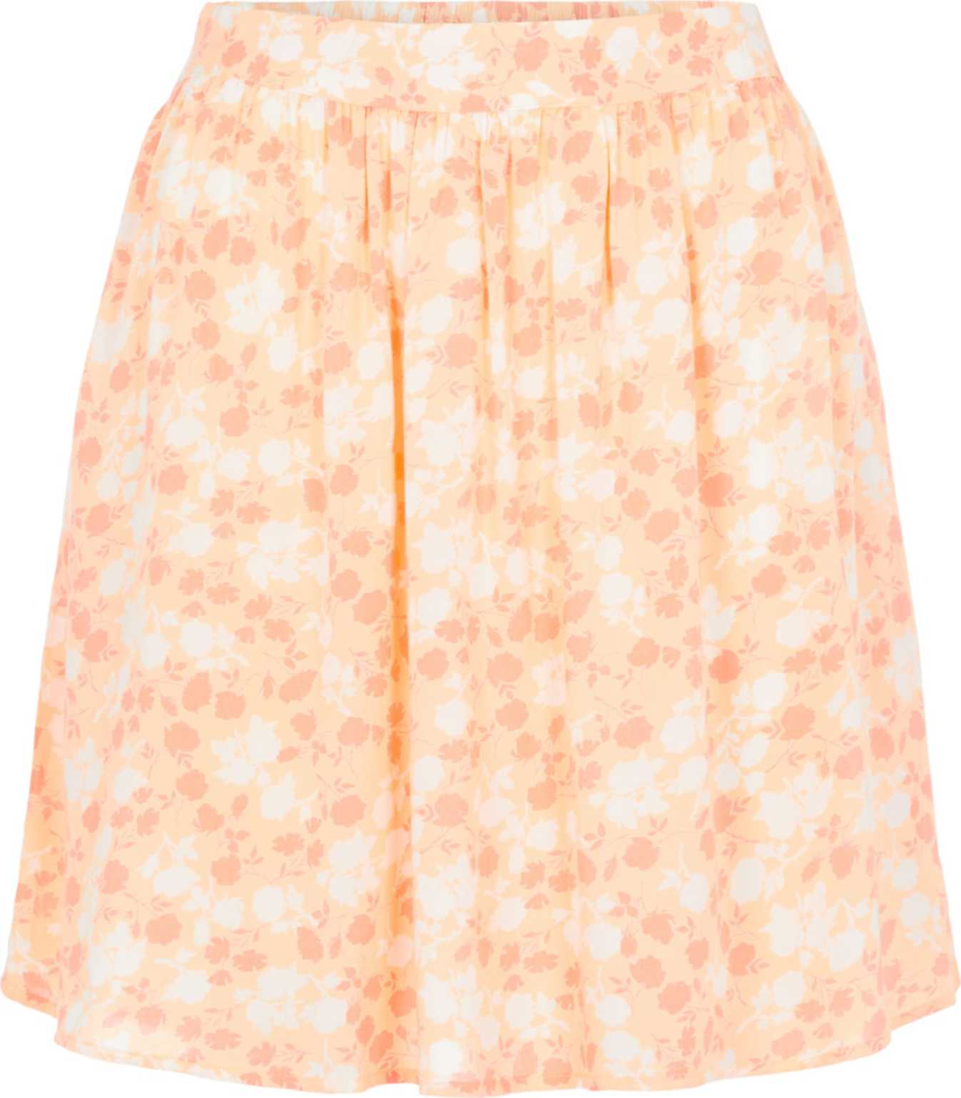 PIECES Sukně 'Nya' korálová / broskvová / bílá