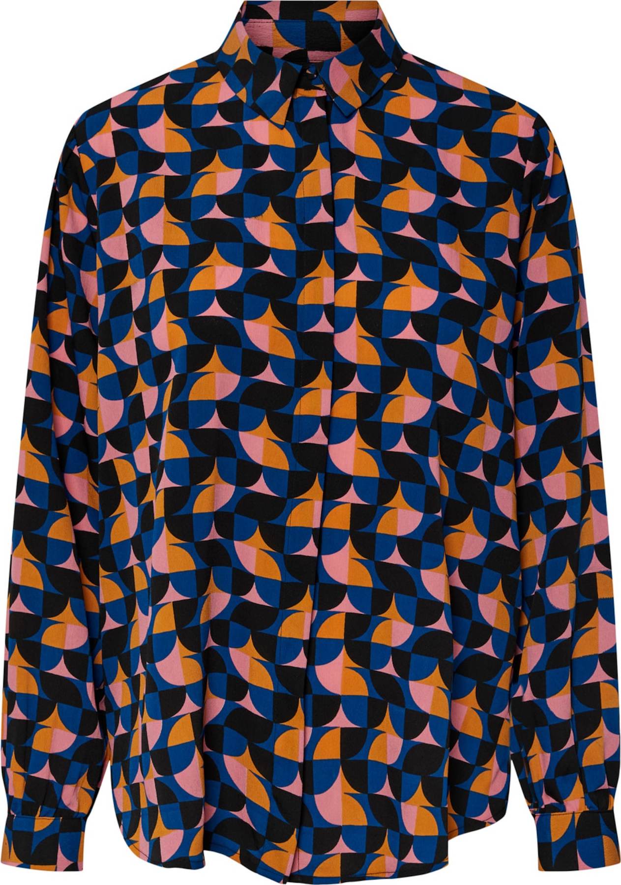 PIECES Tričko na spaní 'BERNICE' modrá / oranžová / růžová / černá